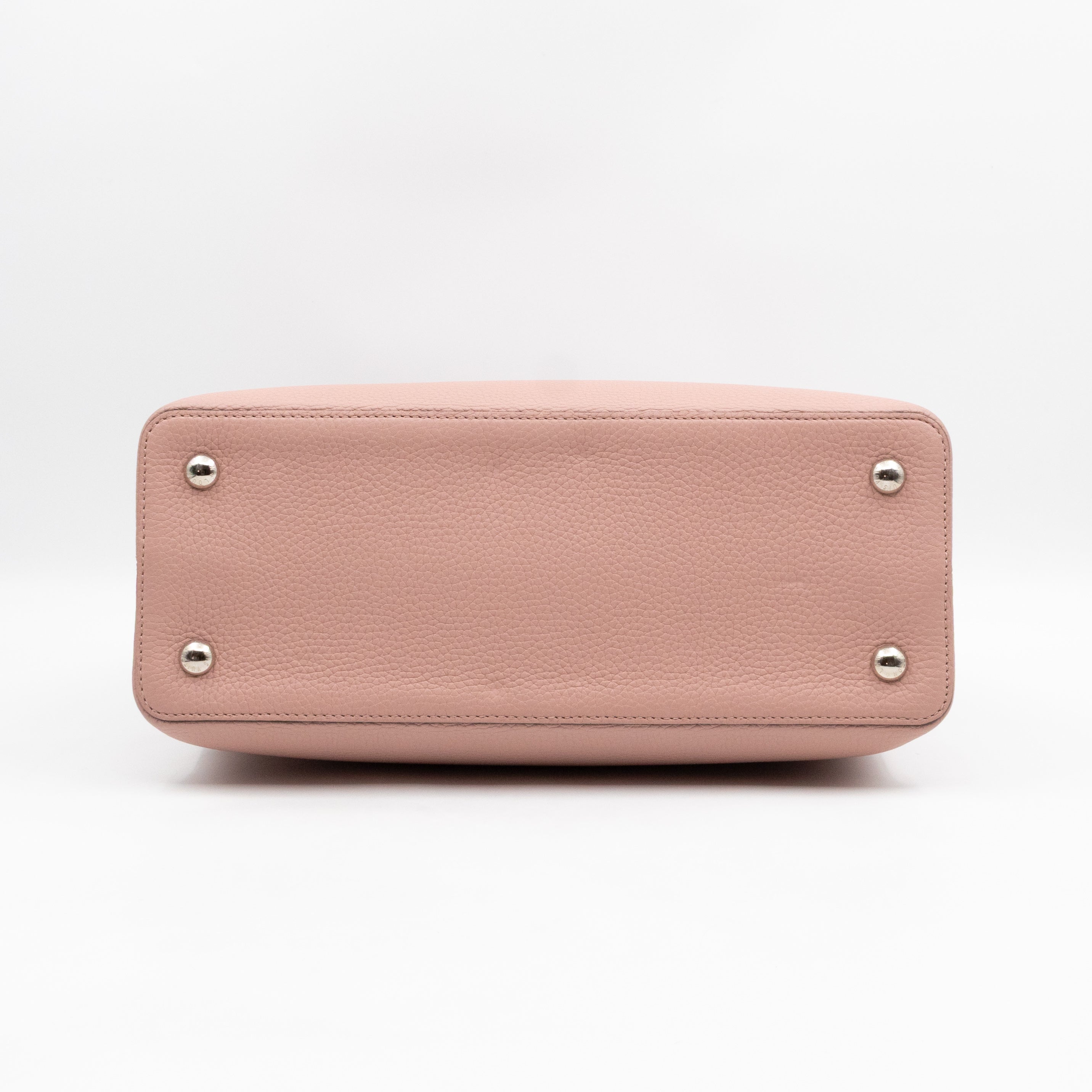 Capucines MM Rose Ballerine Taurillon Leather