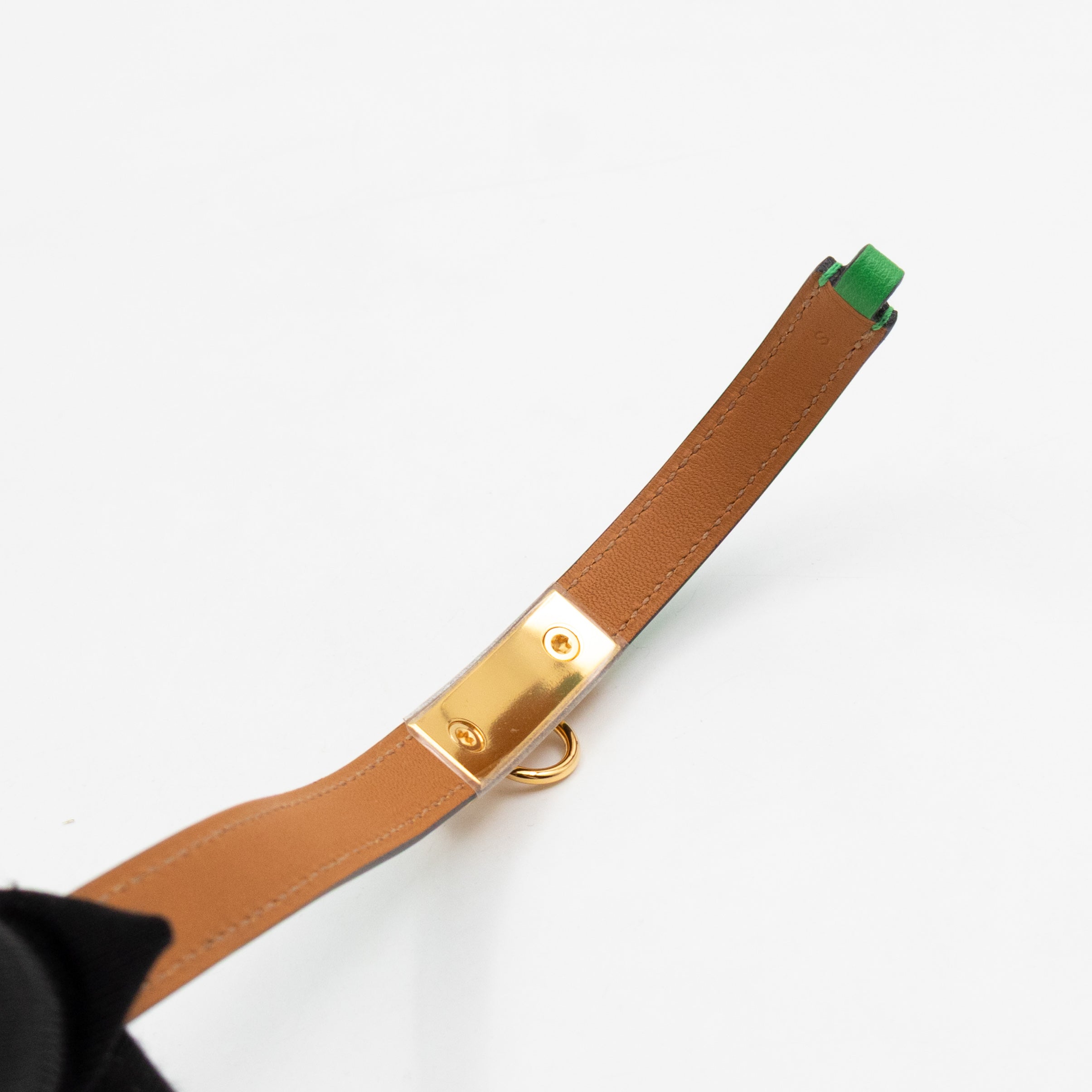 Rivale Double Tour Bracelet Green Leather