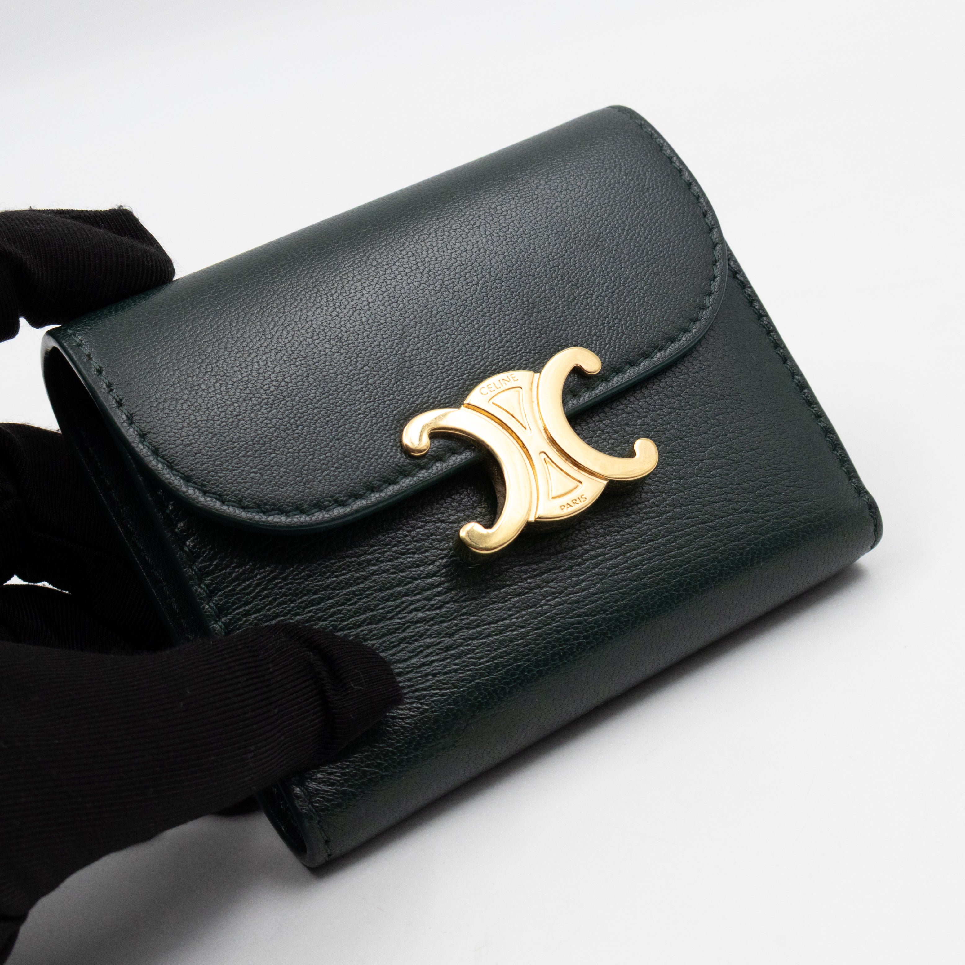 Triomphe Small Flap Wallet Amazone Leather