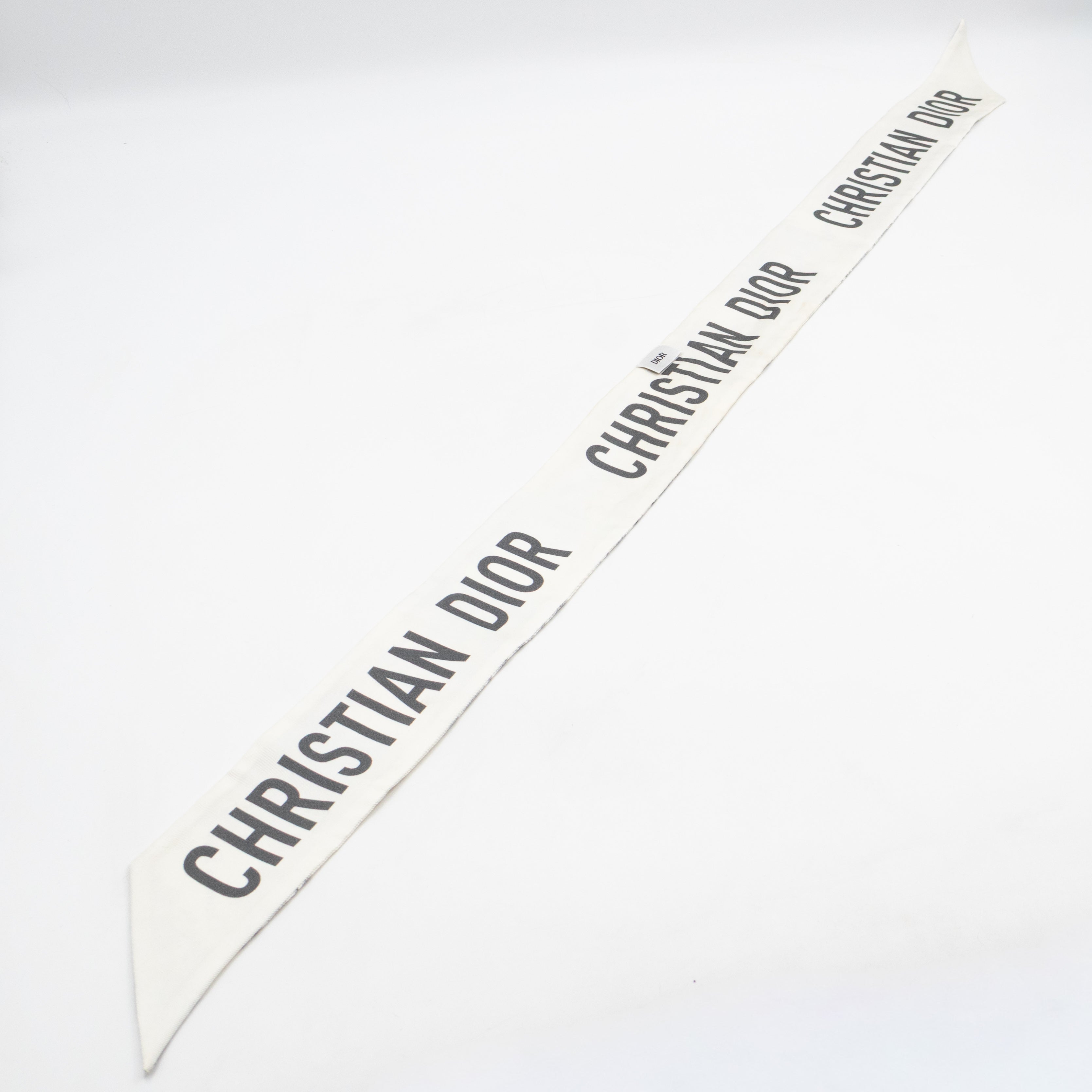 Toile de Jouy Sauvage Mitzah Scarf Silk Twill White & Black