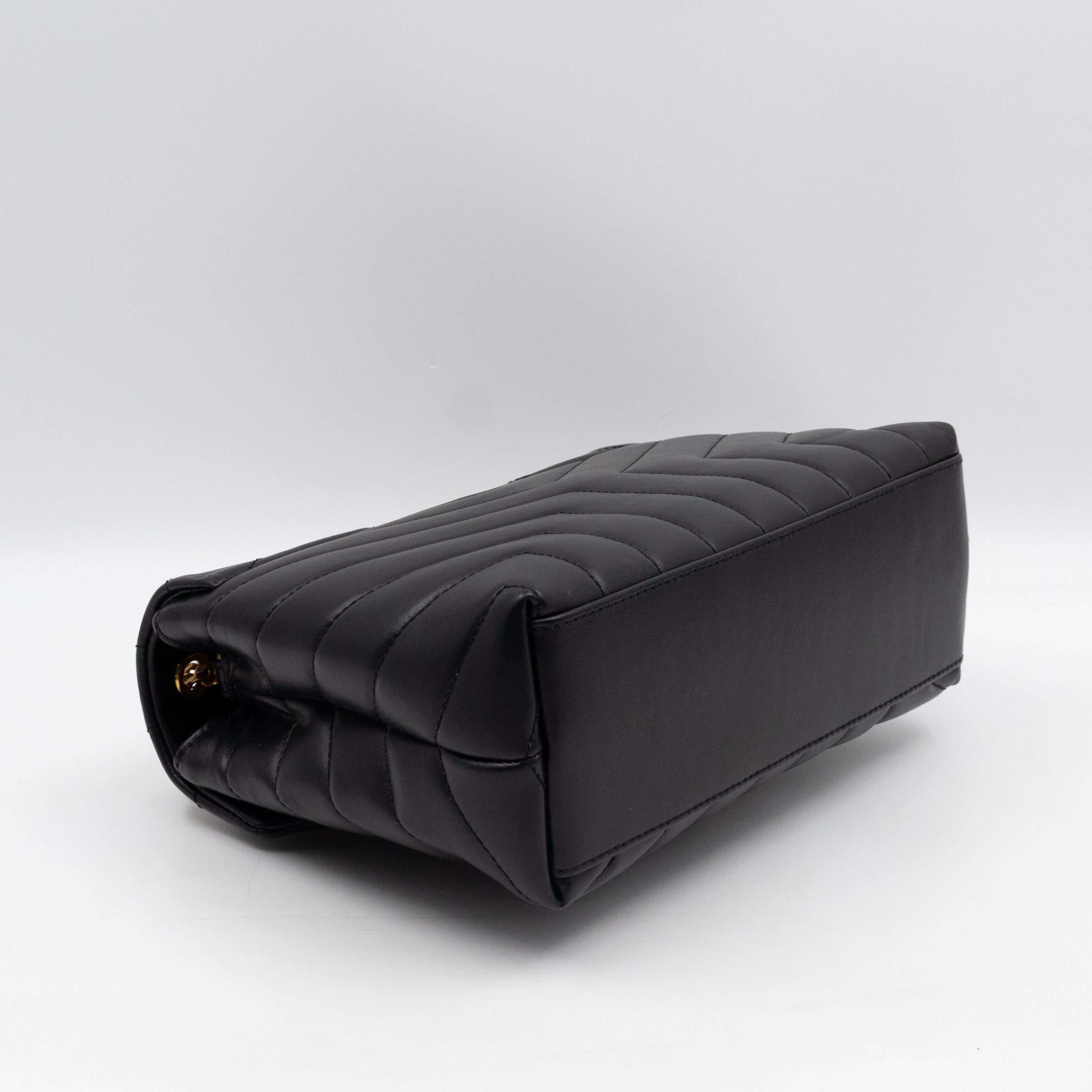 Loulou Small Black Leather