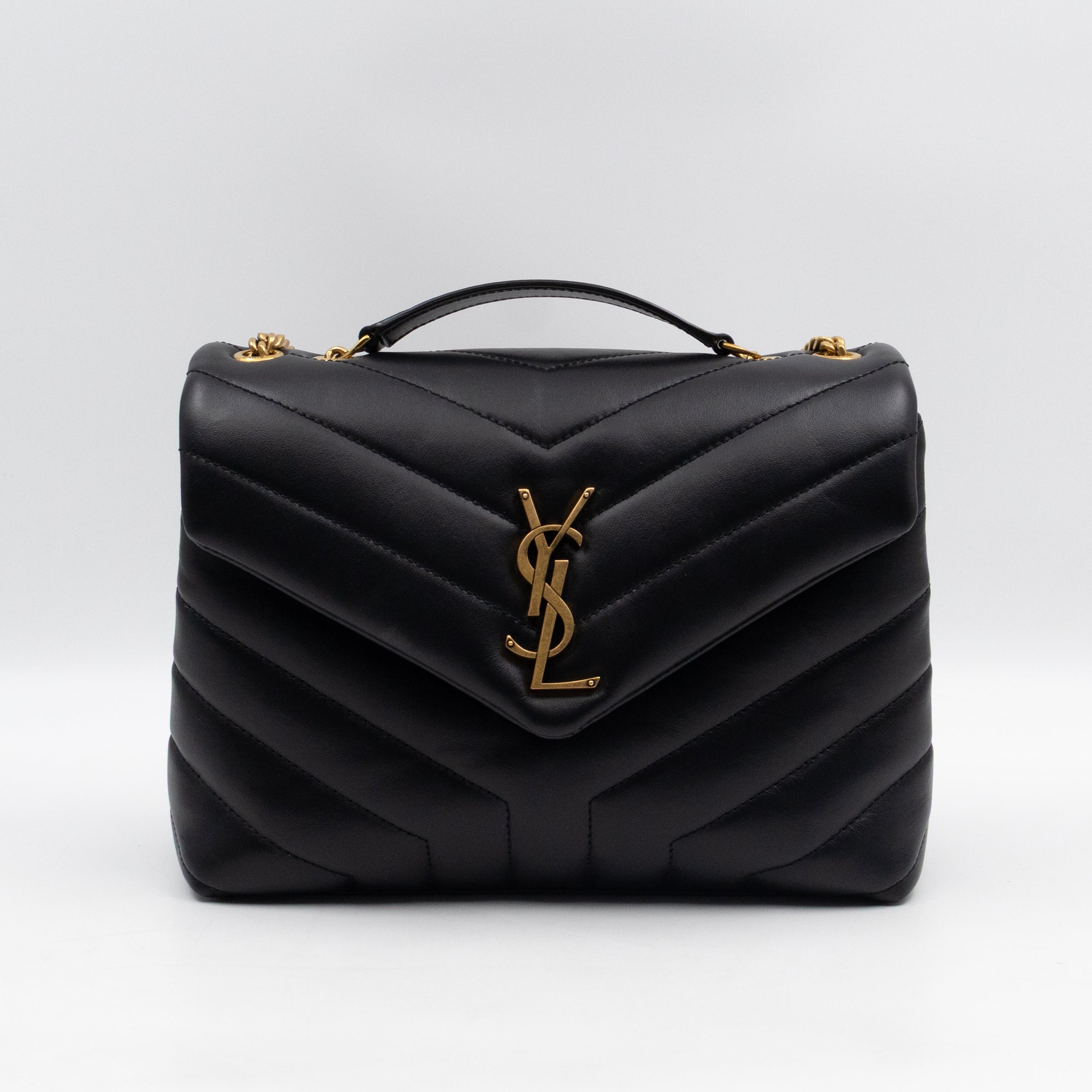 Loulou Small Black Leather