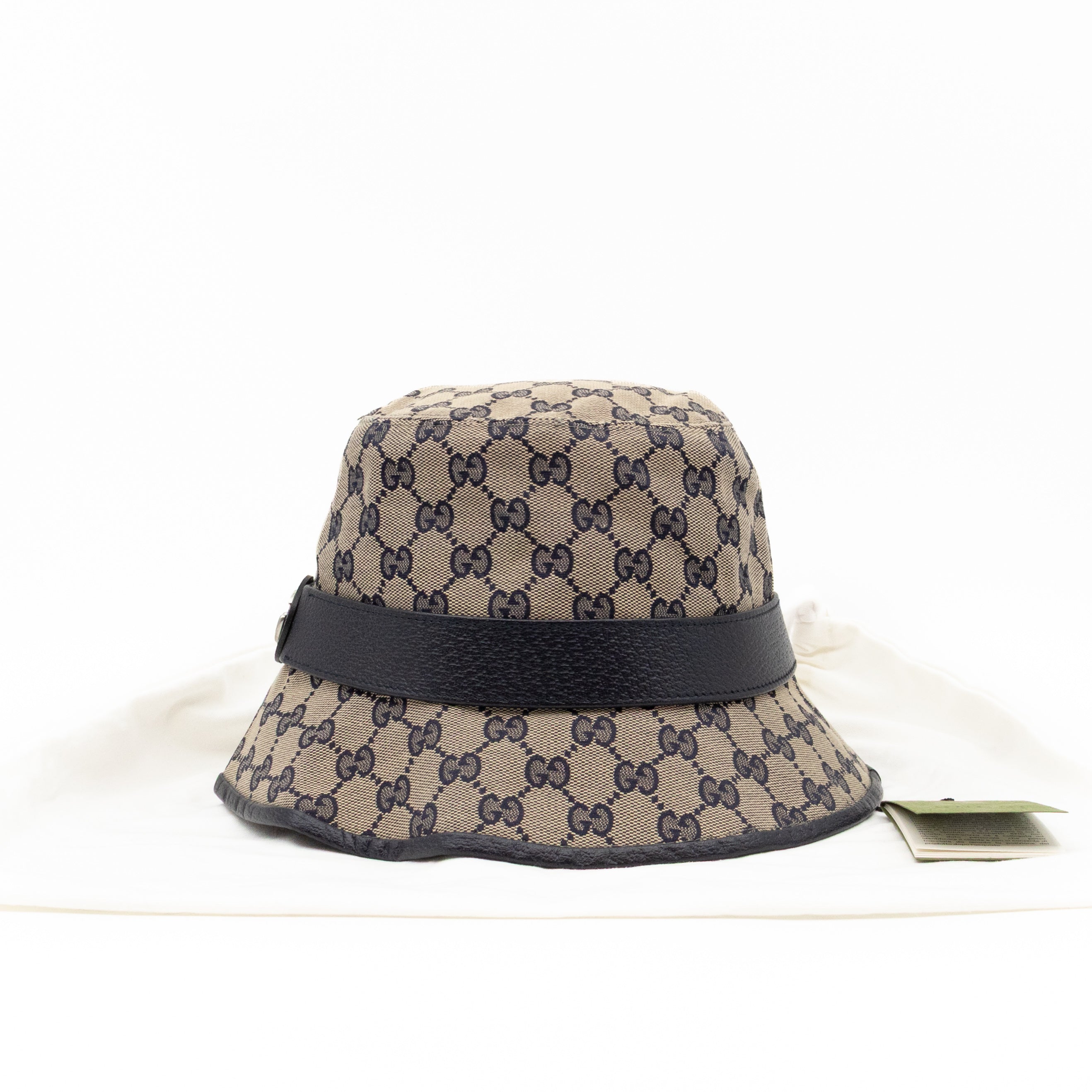 Bucket Hat GG Canvas Denim Blue