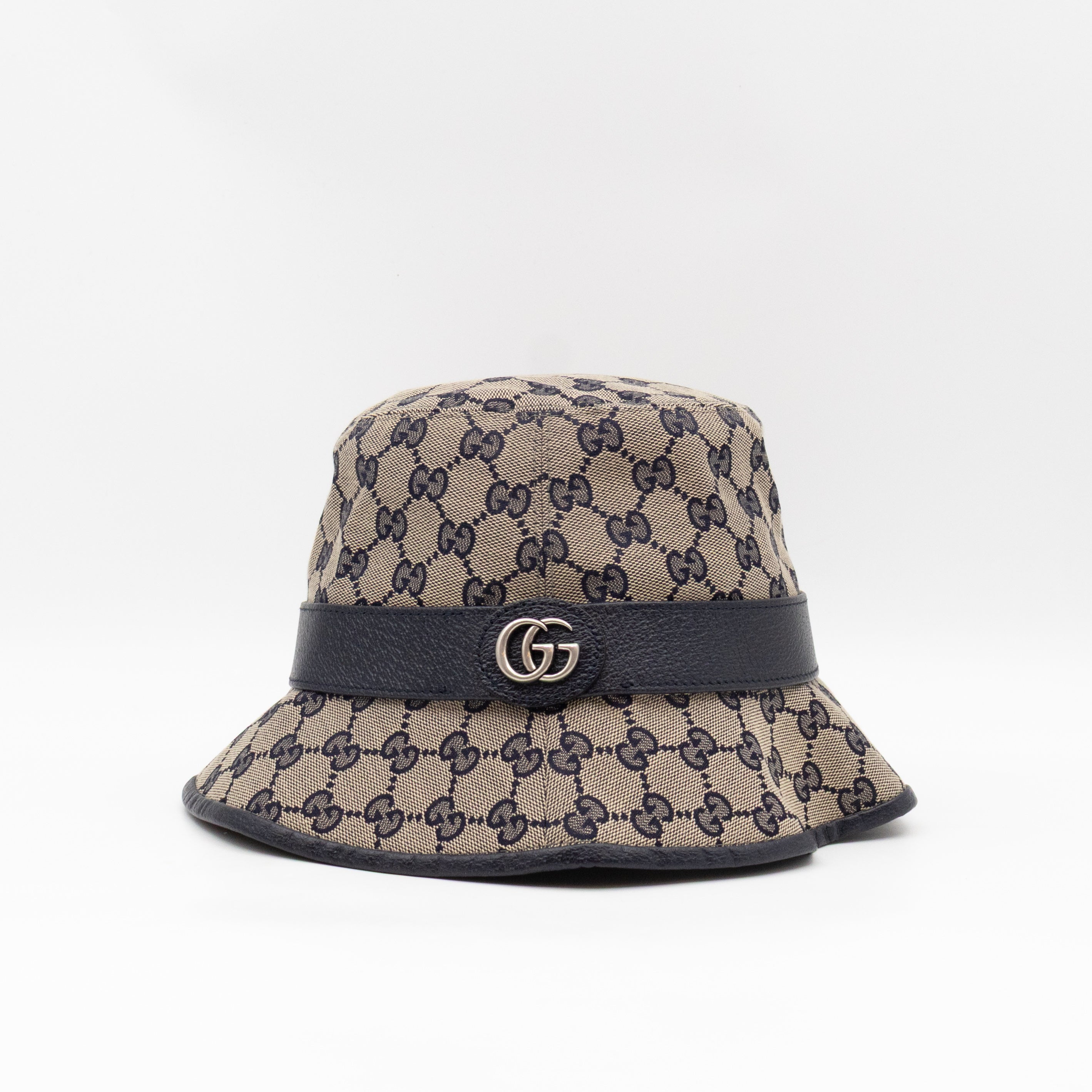 Bucket Hat GG Canvas Denim Blue