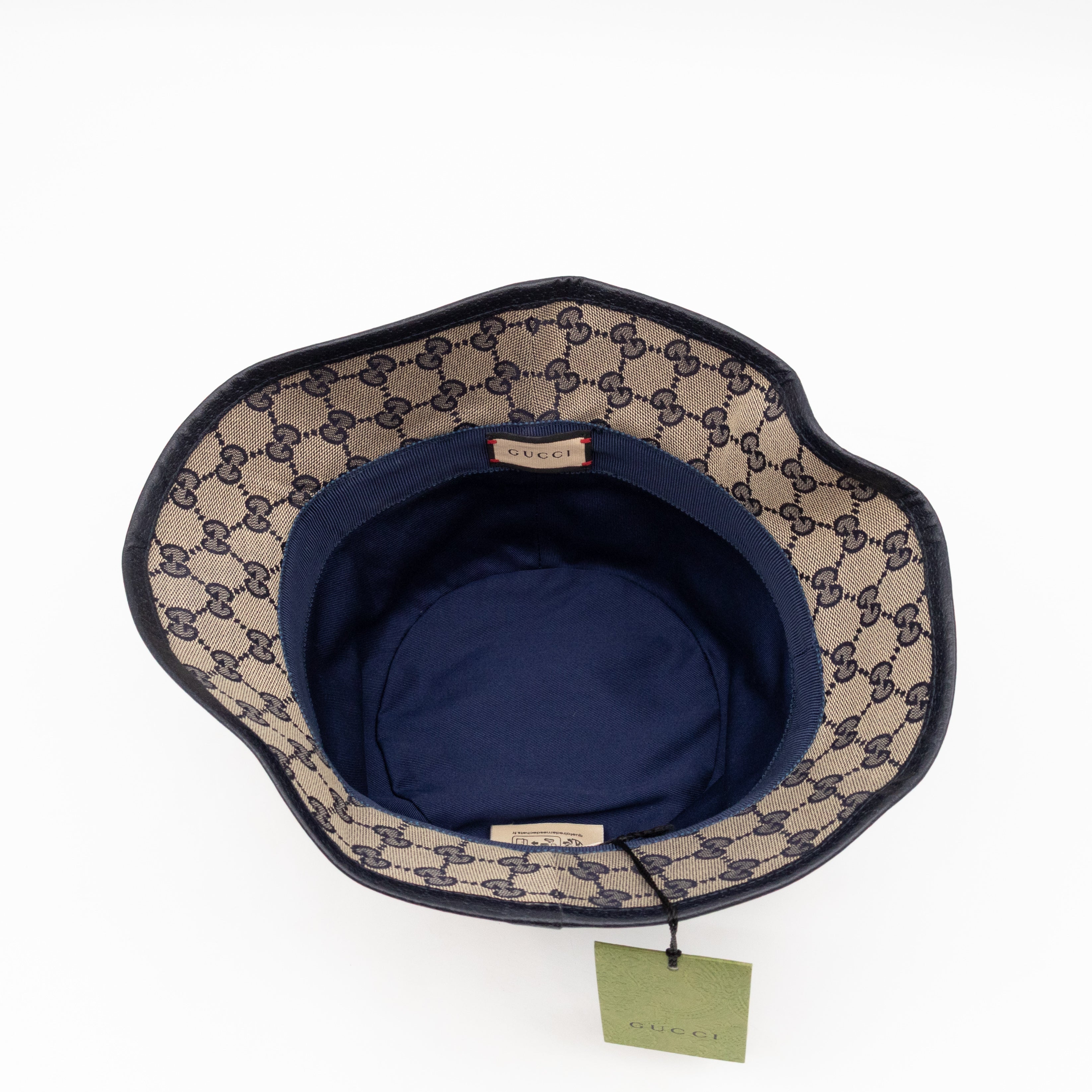 Bucket Hat GG Canvas Denim Blue