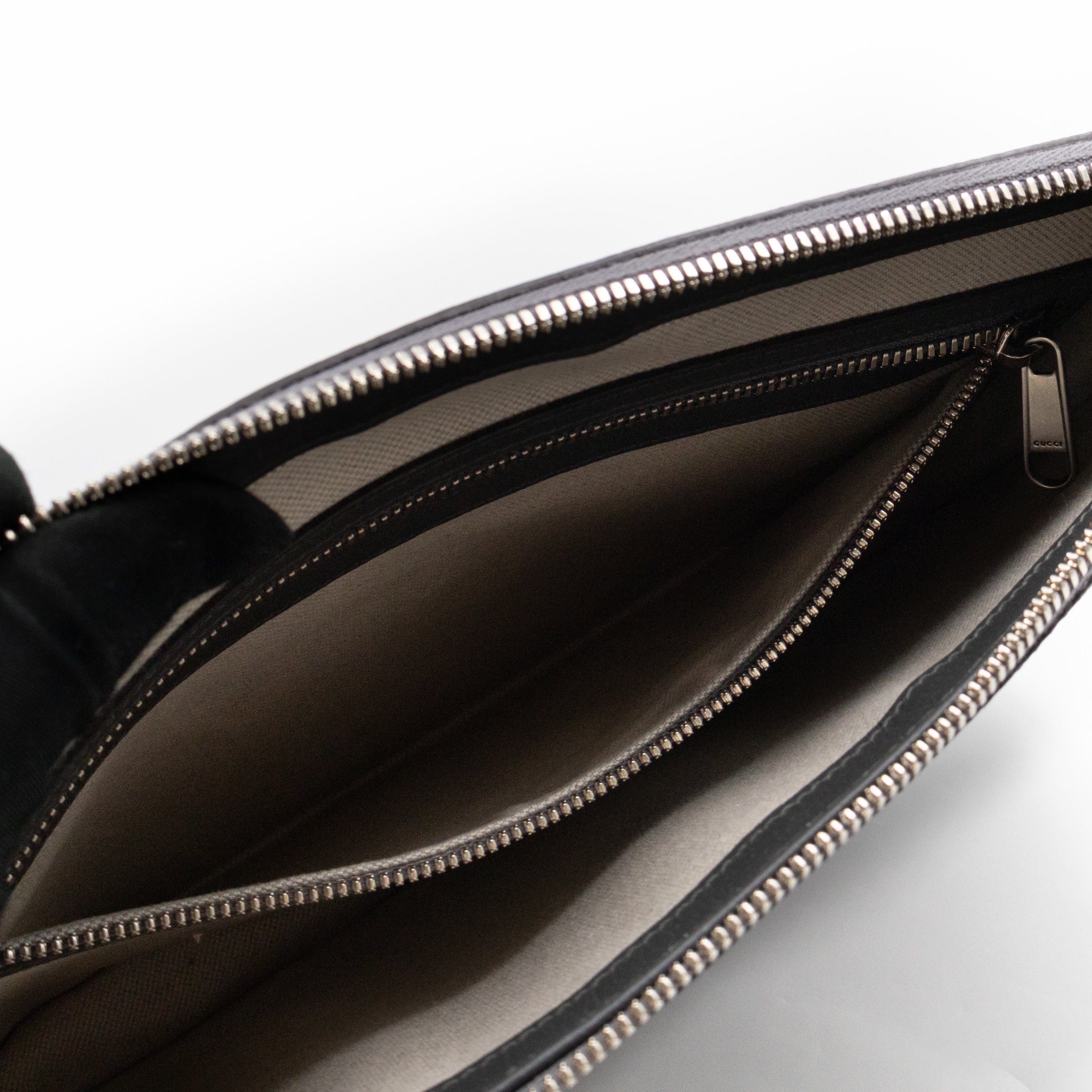 Ophidia GG Portfolio Clutch Grey GG Supreme