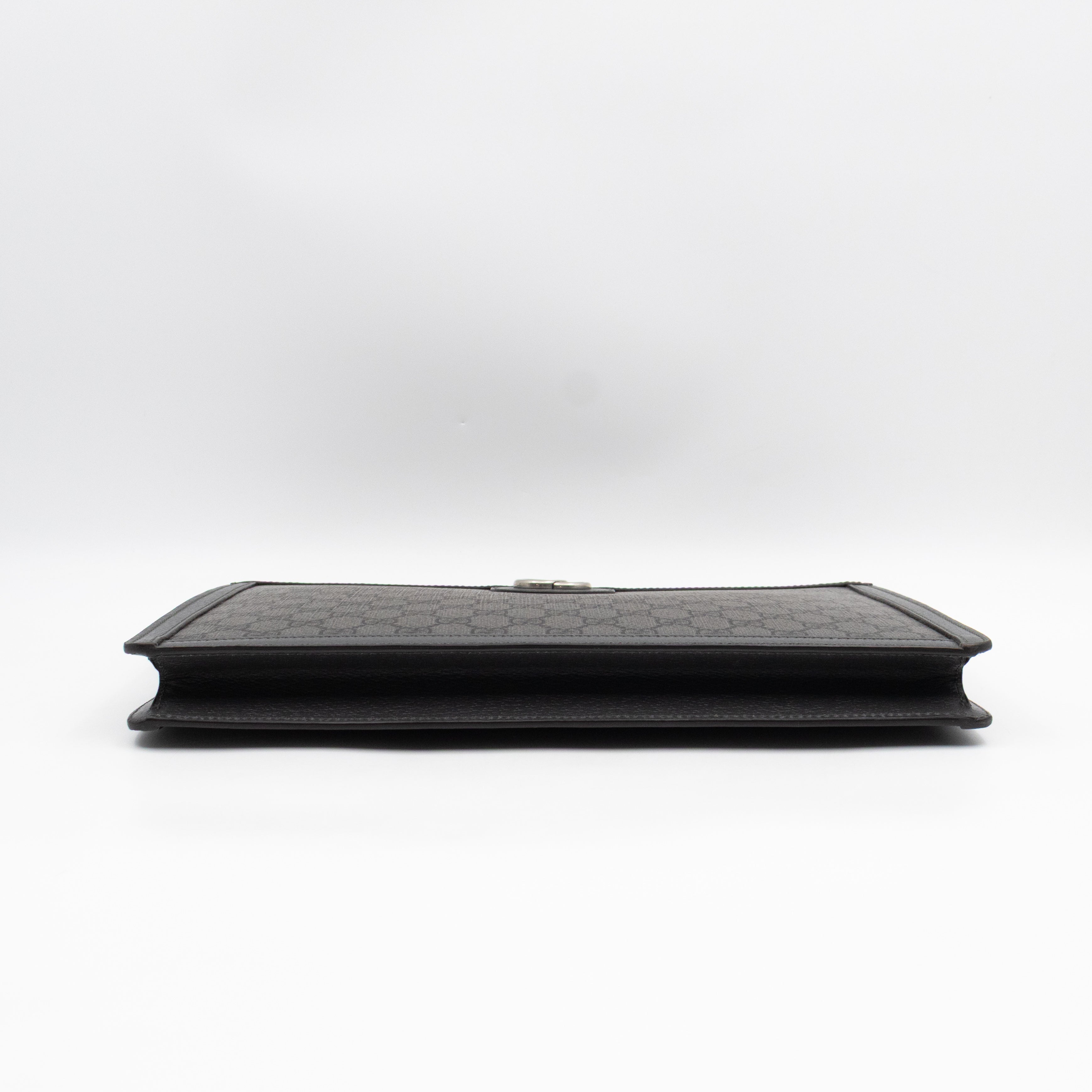 Ophidia GG Portfolio Clutch Grey GG Supreme