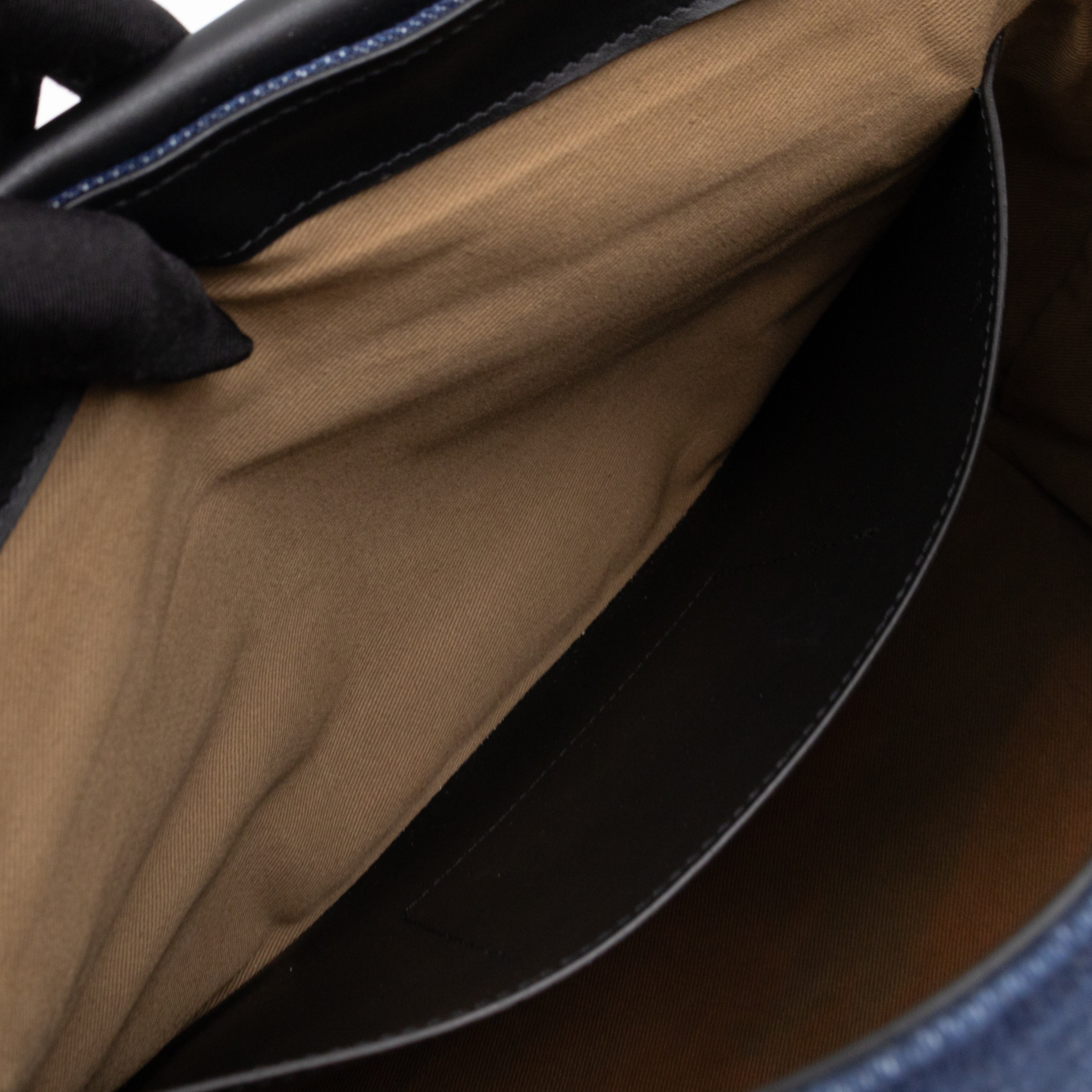 ID Medium Blue Denim Black Leather