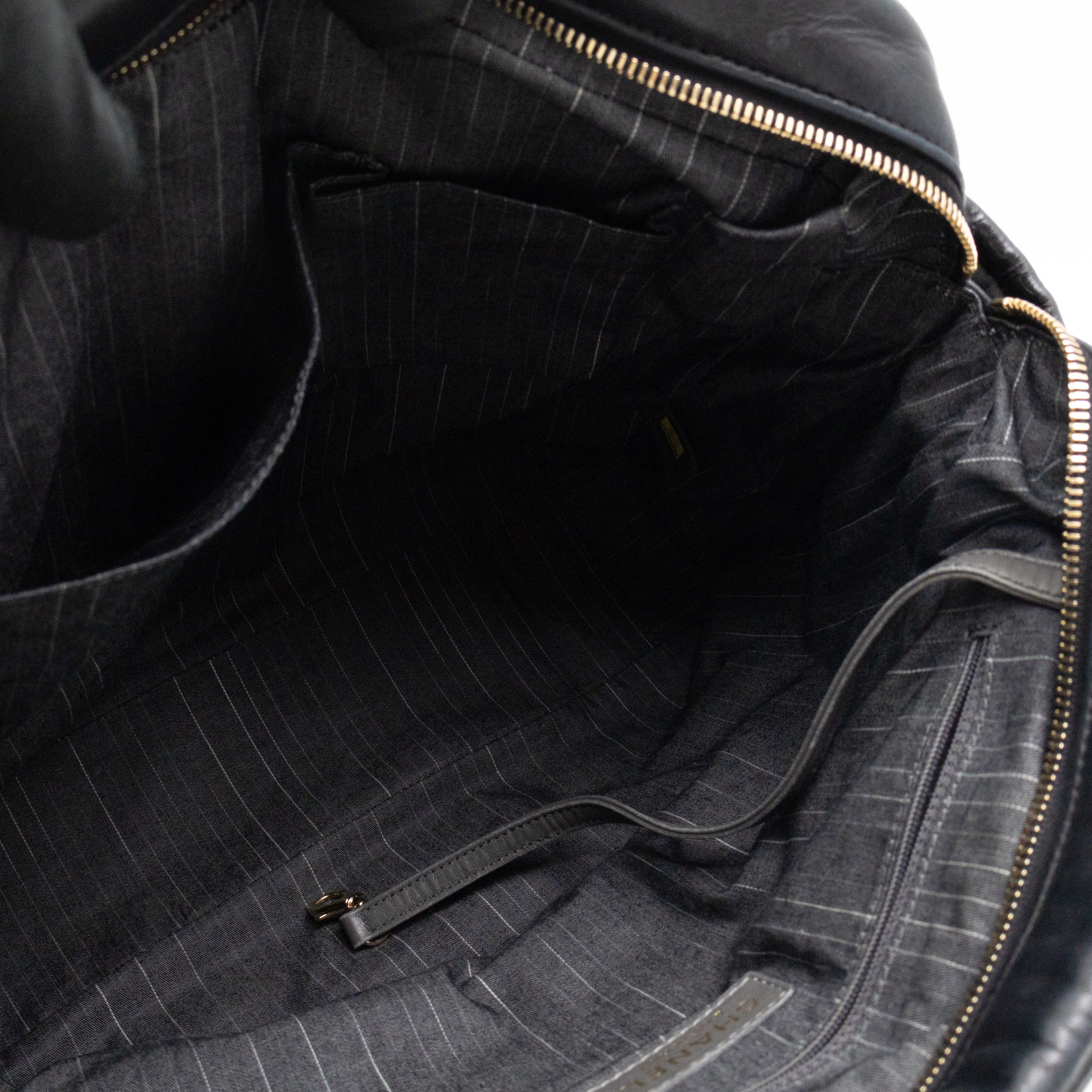 Portobello Tote Glazed Black Leather