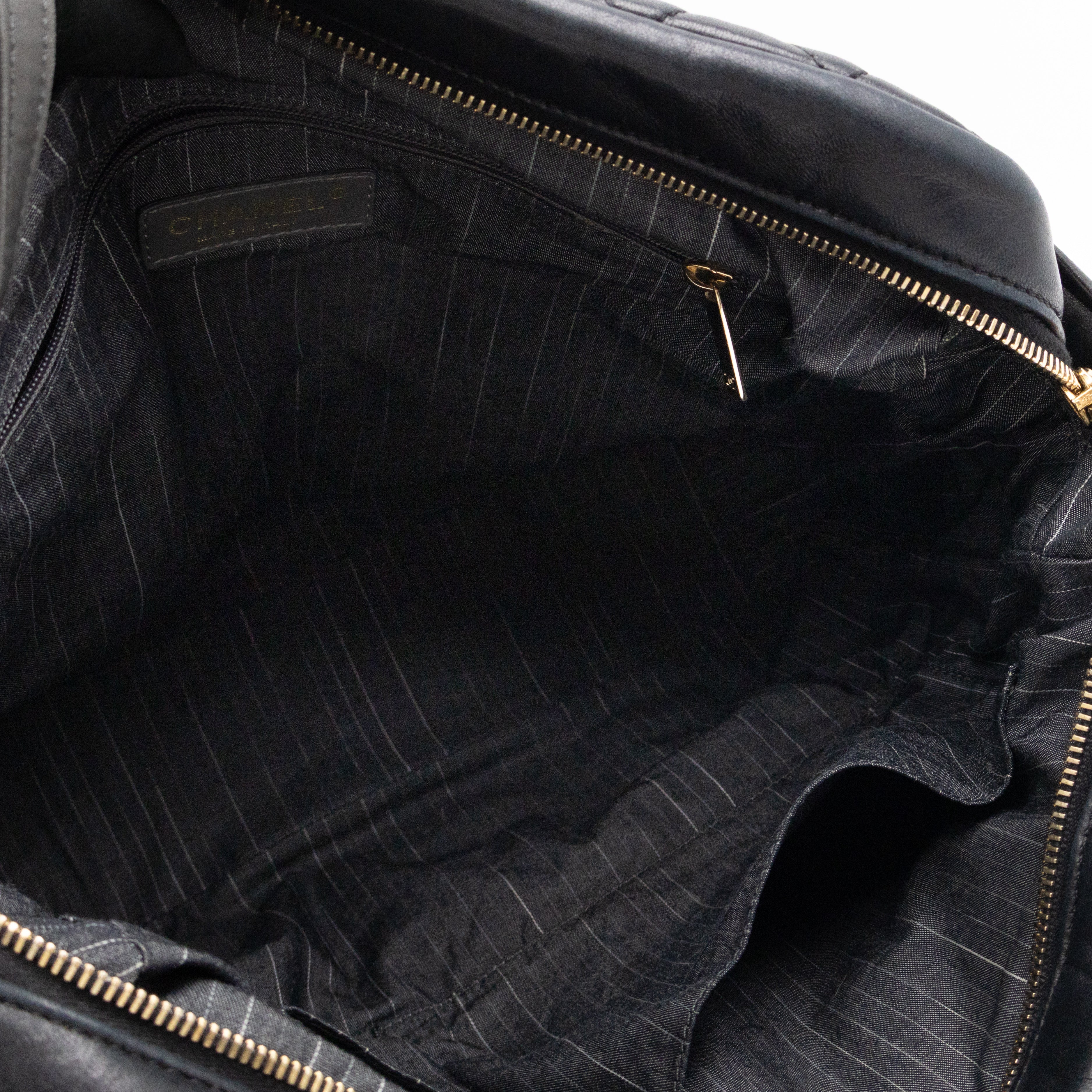 Portobello Tote Glazed Black Leather