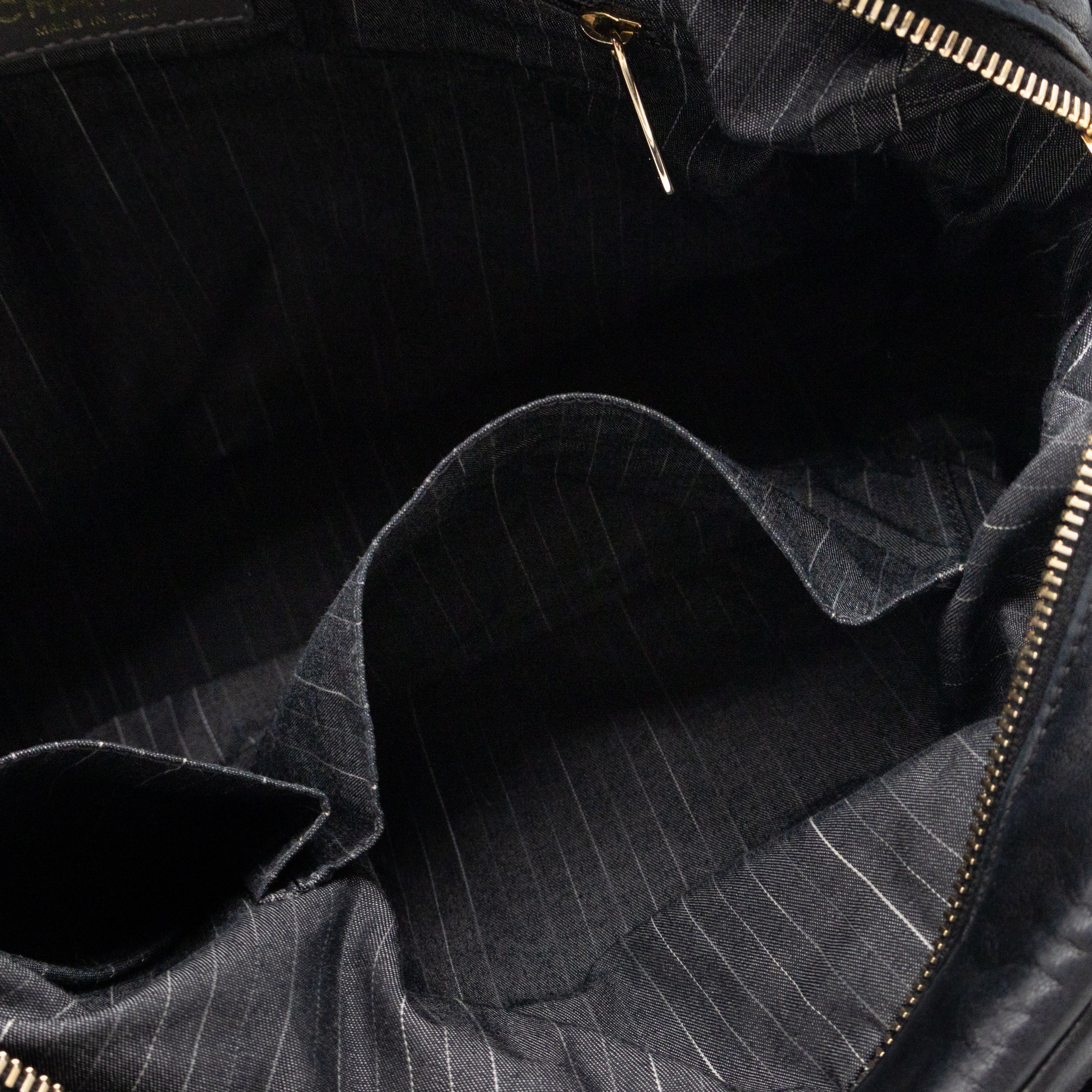 Portobello Tote Glazed Black Leather