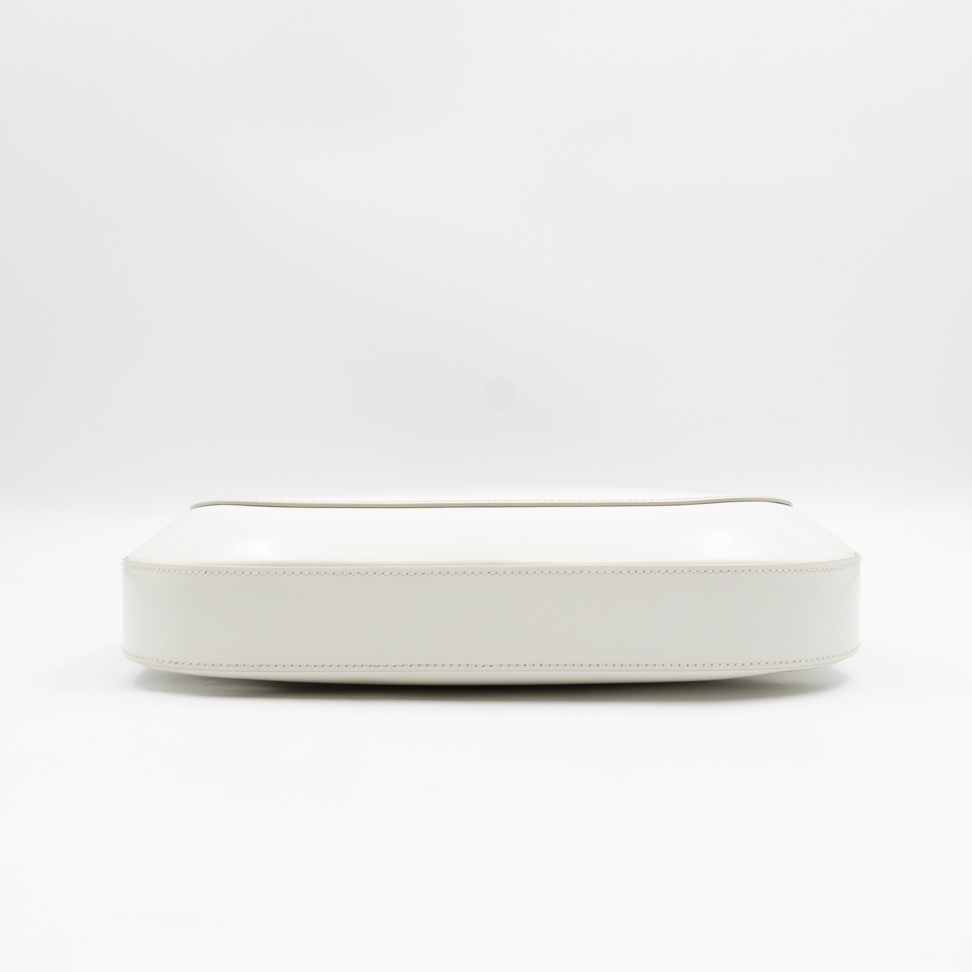 Cleo Shoulder Bag White Brushed Leather