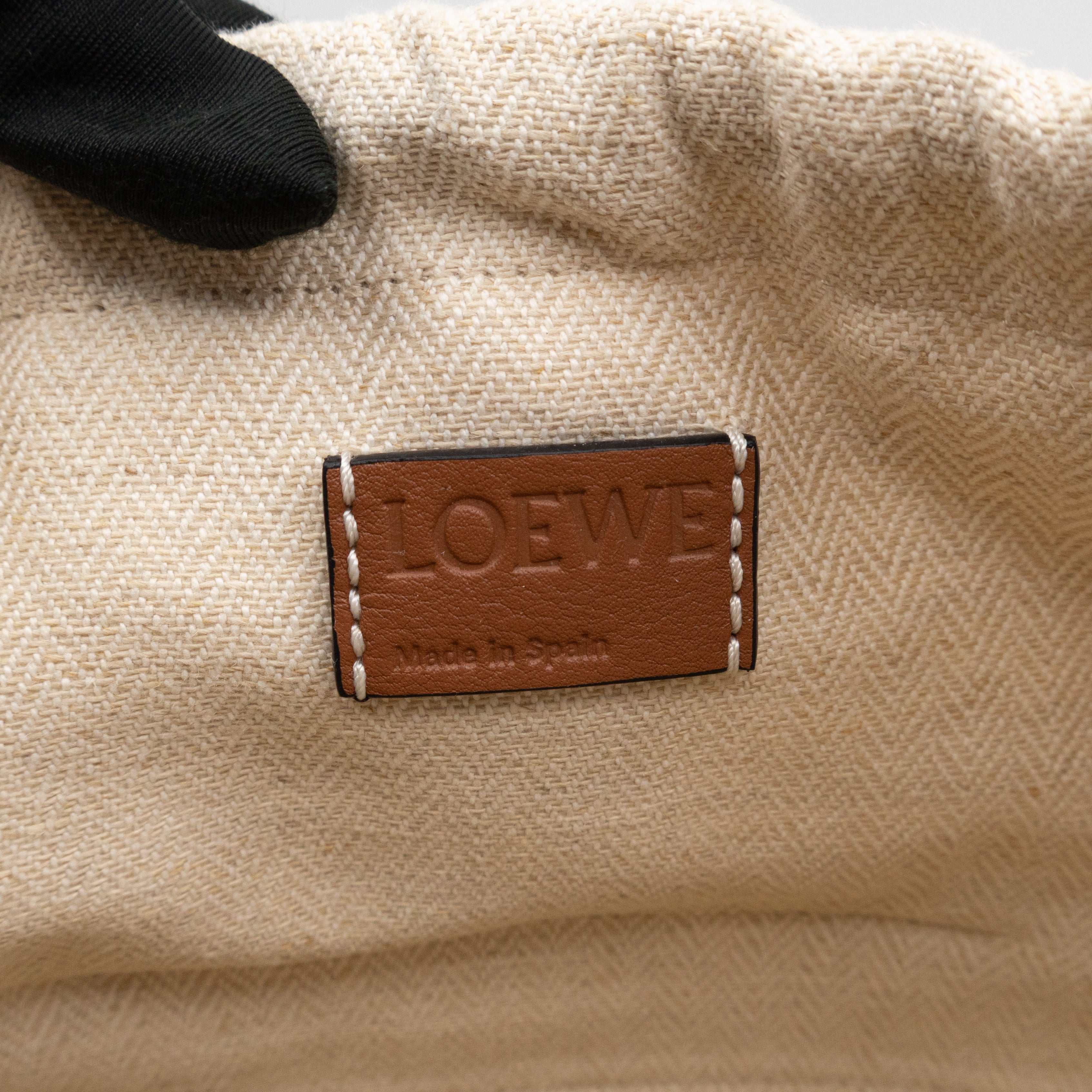 Mini Drawstring Bucket Bag Brown Calfskin Leather