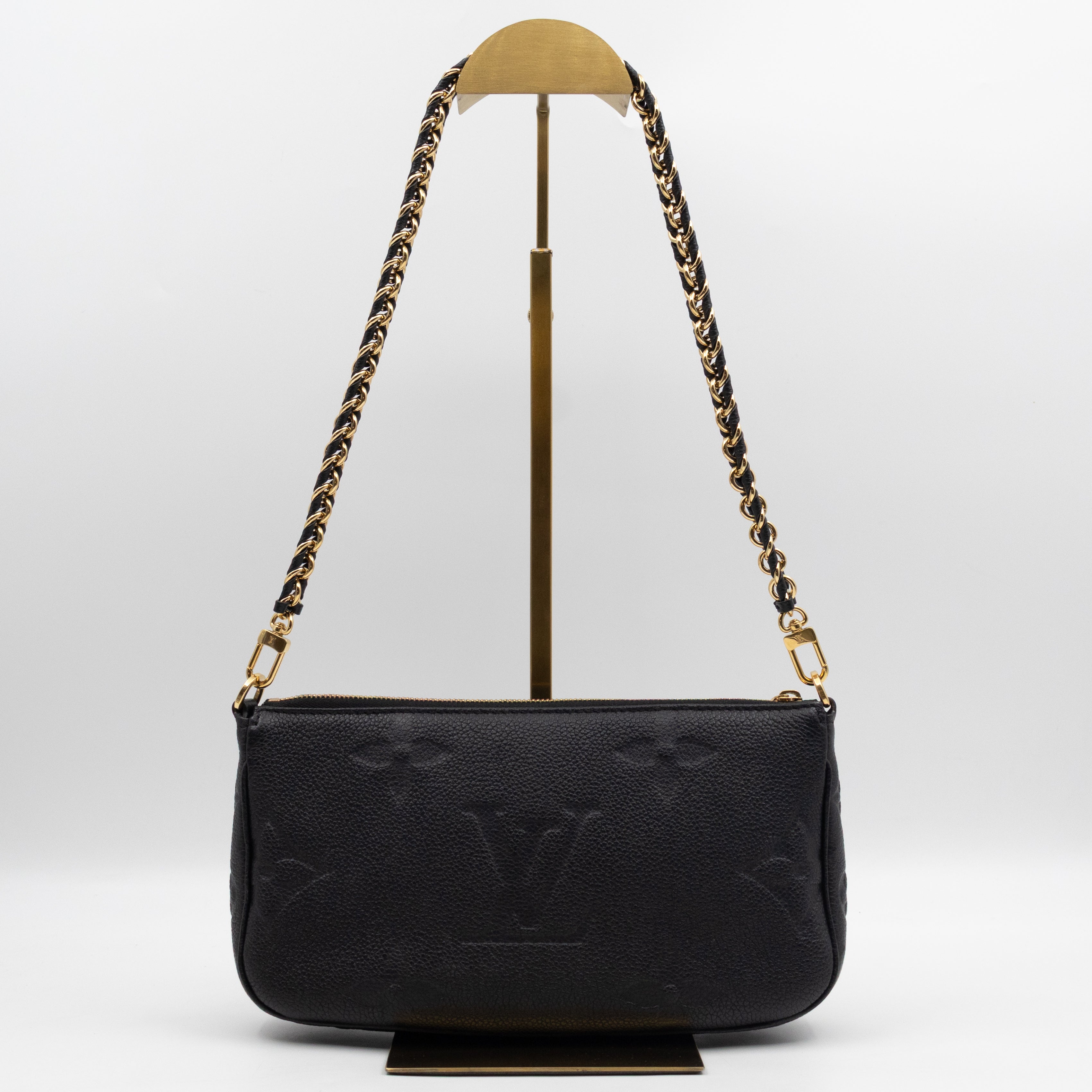Multi Pochette Accessoires Black Monogram Empreinte