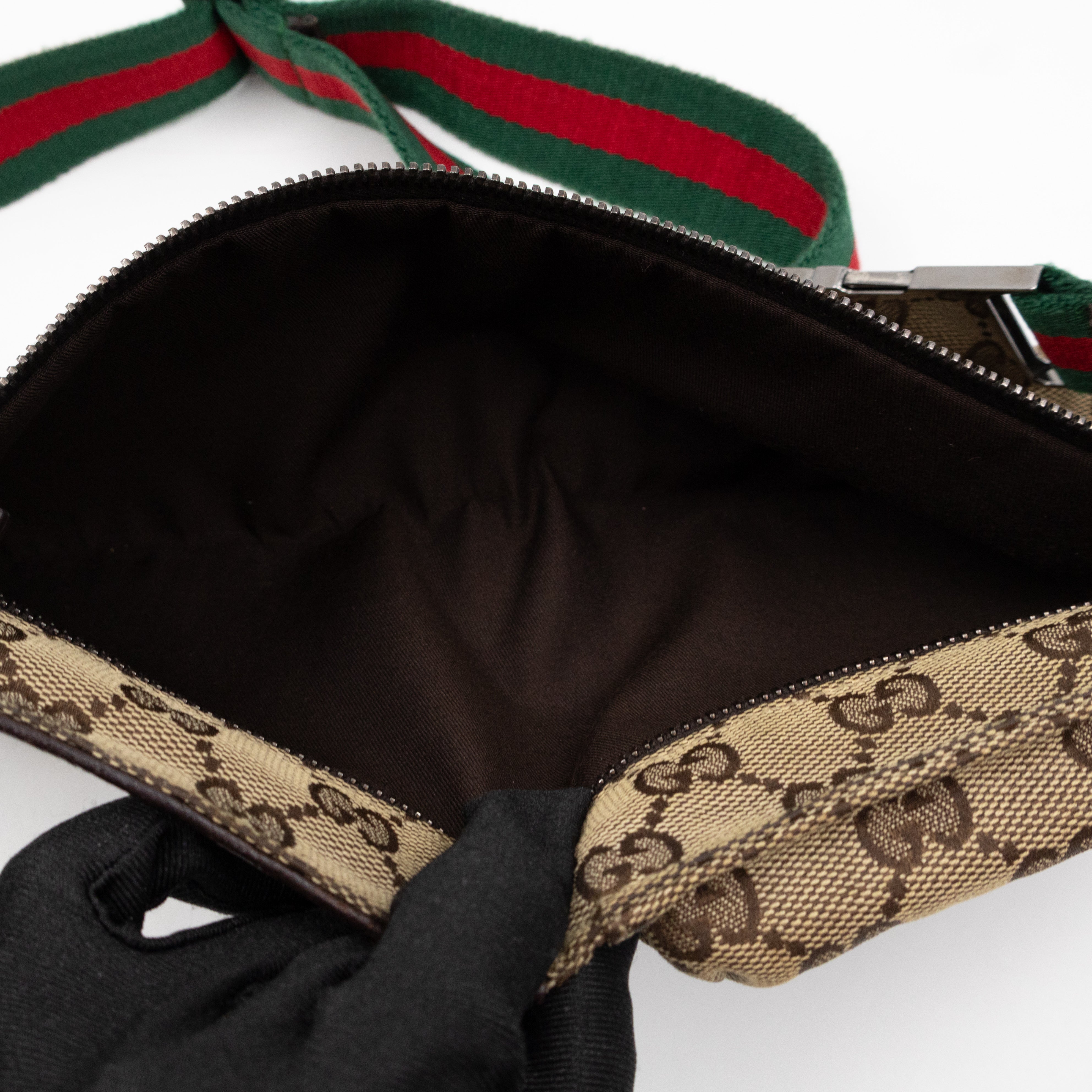 Belt Bag GG Canvas Brown Leather
