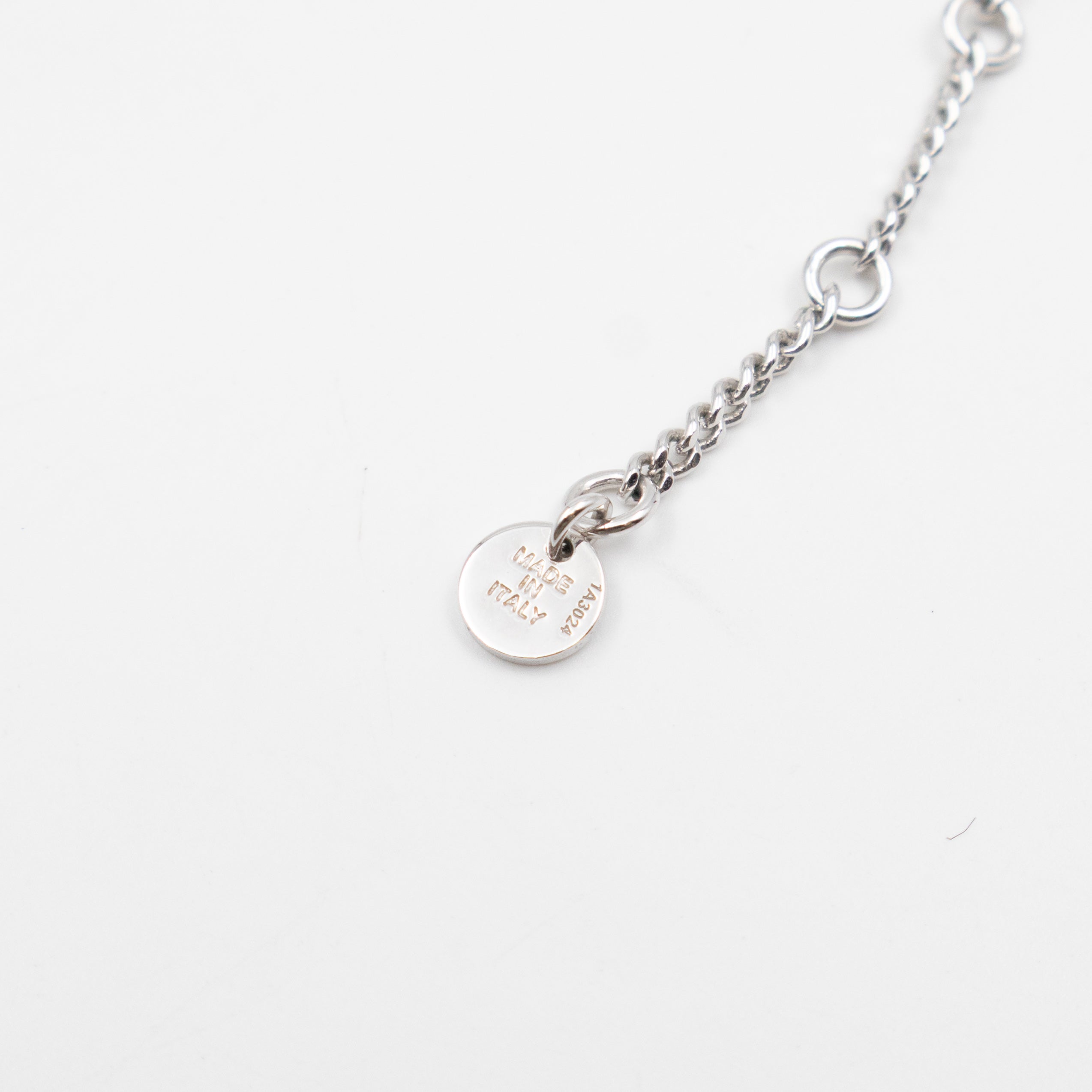 Forever FF Necklace Crystals & Platinum
