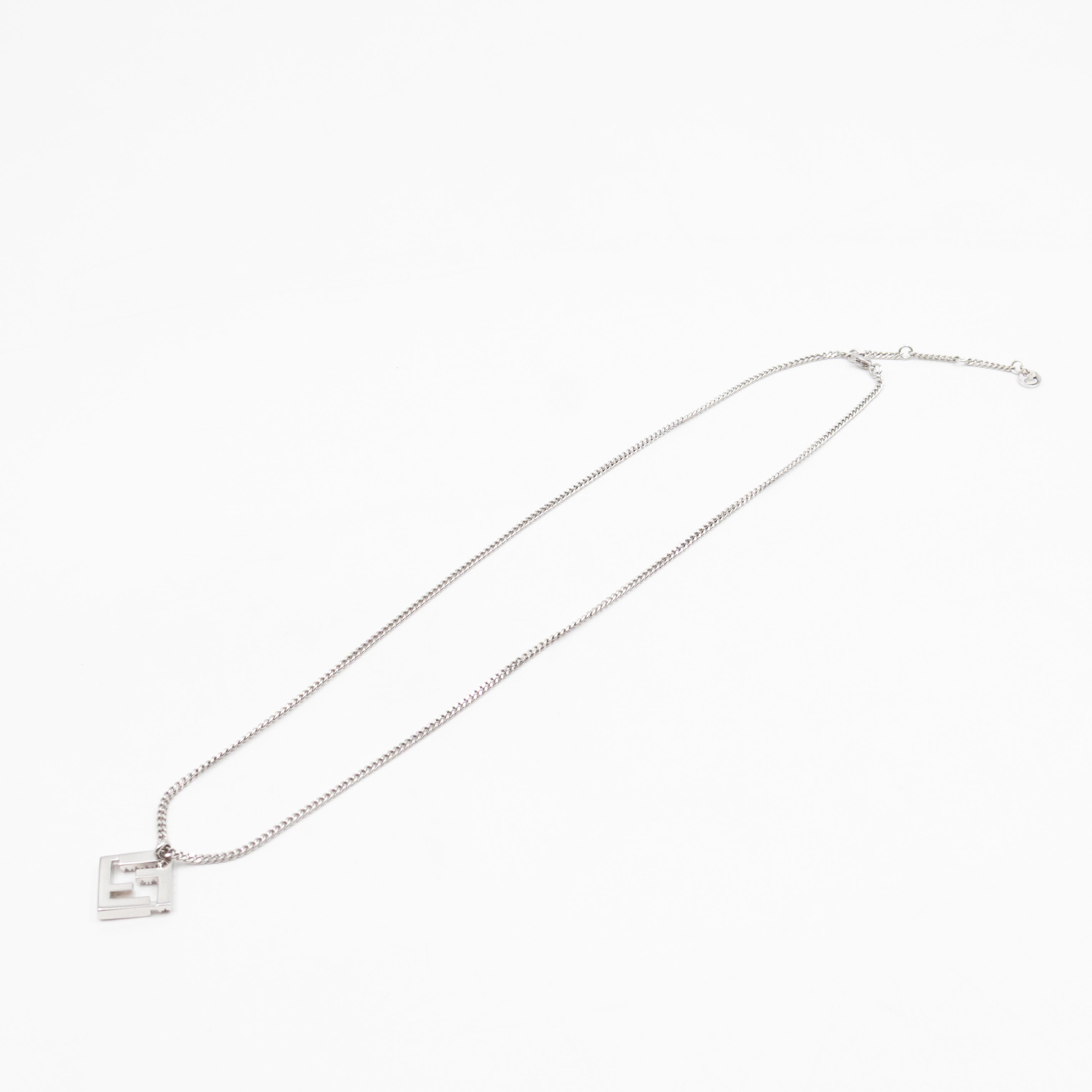 Forever FF Necklace Crystals & Platinum