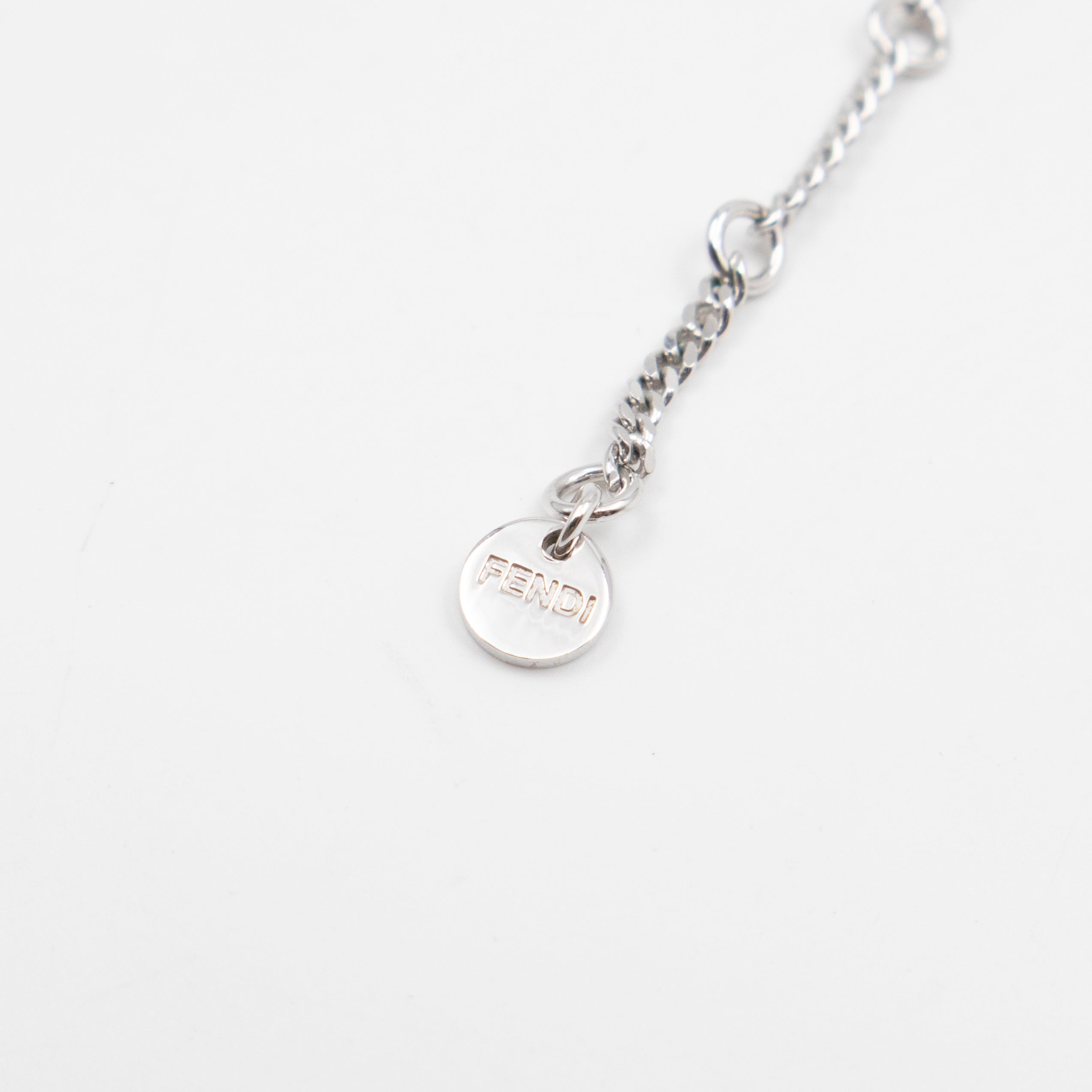 Forever FF Necklace Crystals & Platinum