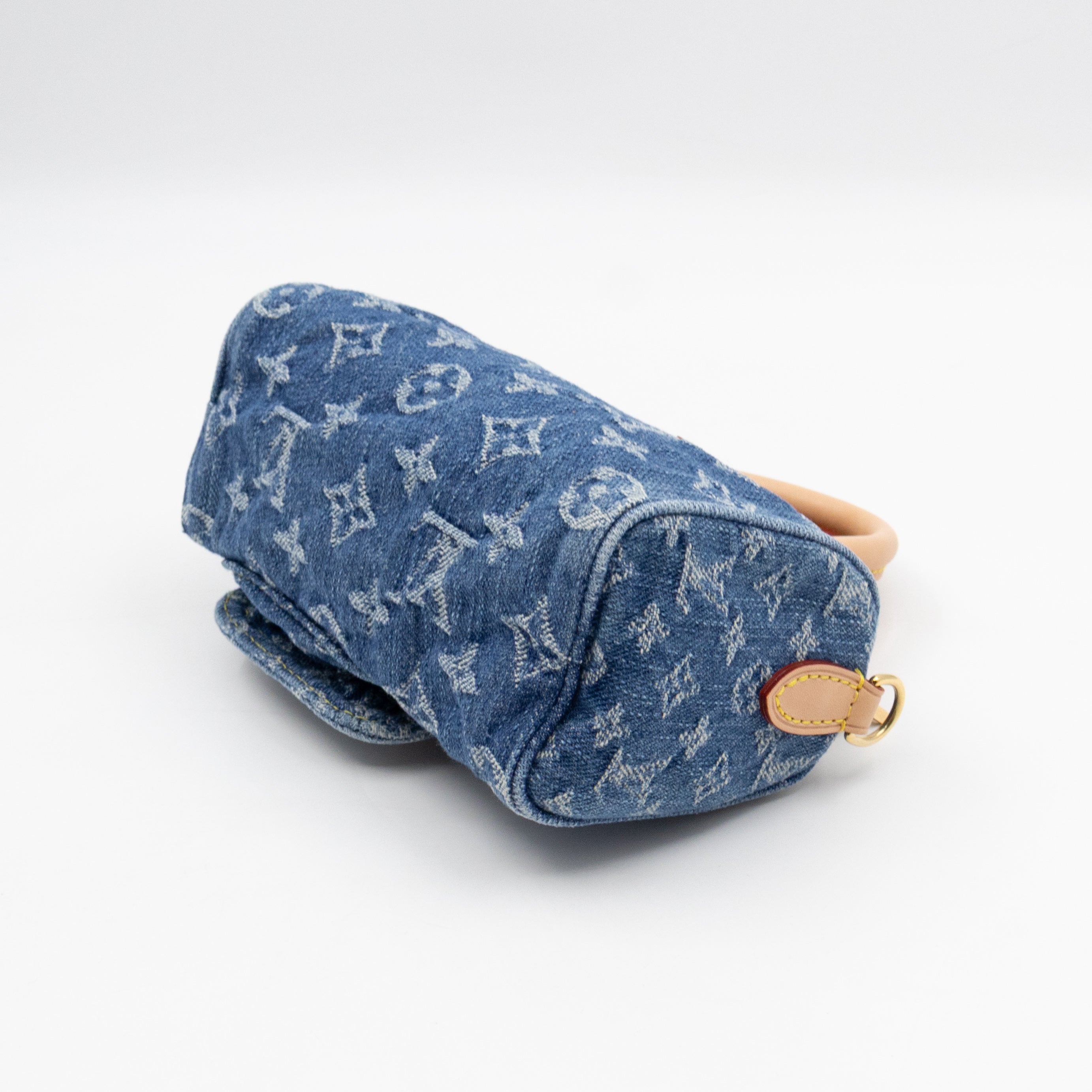 Nano Speedy Blue Denim Monogram