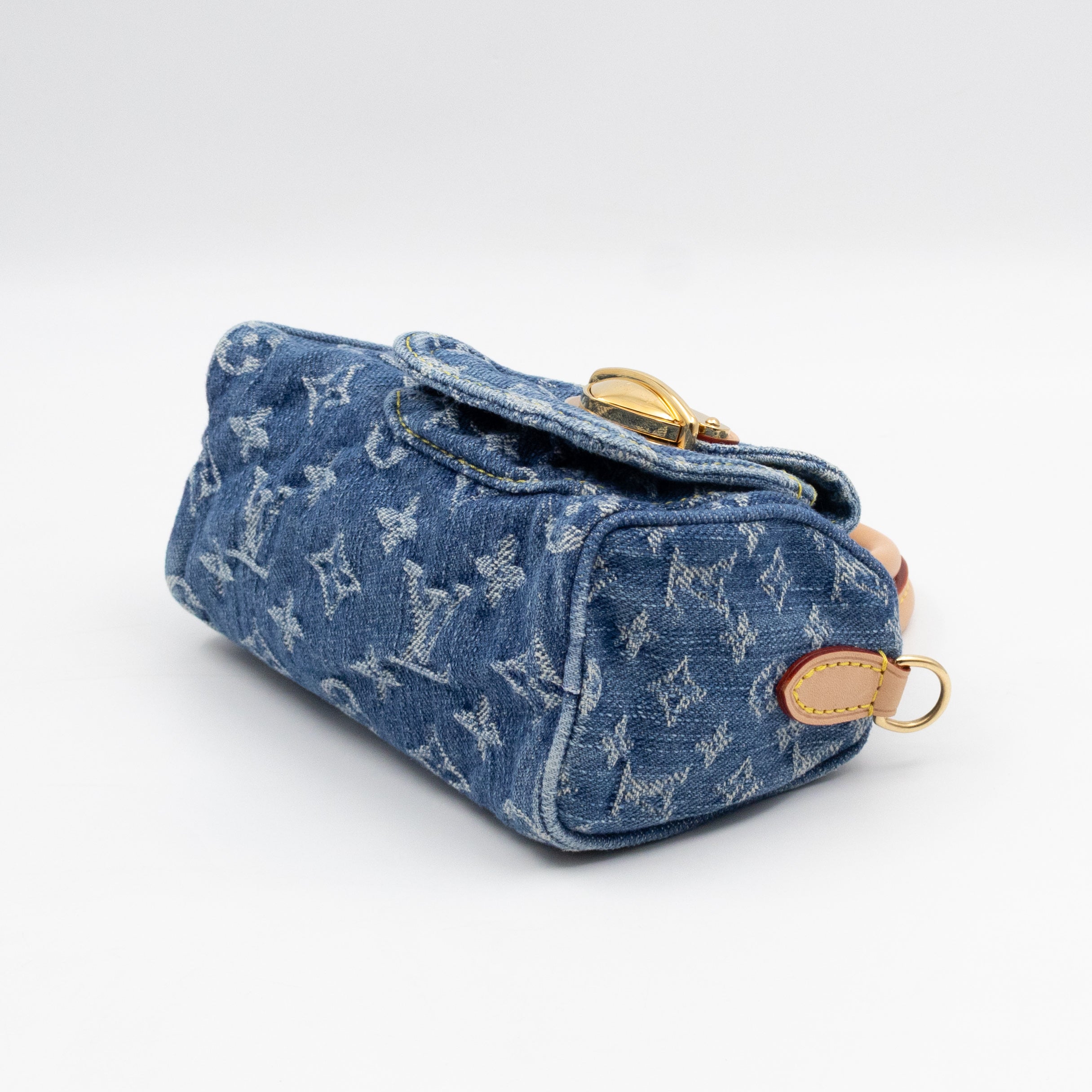 Nano Speedy Blue Denim Monogram