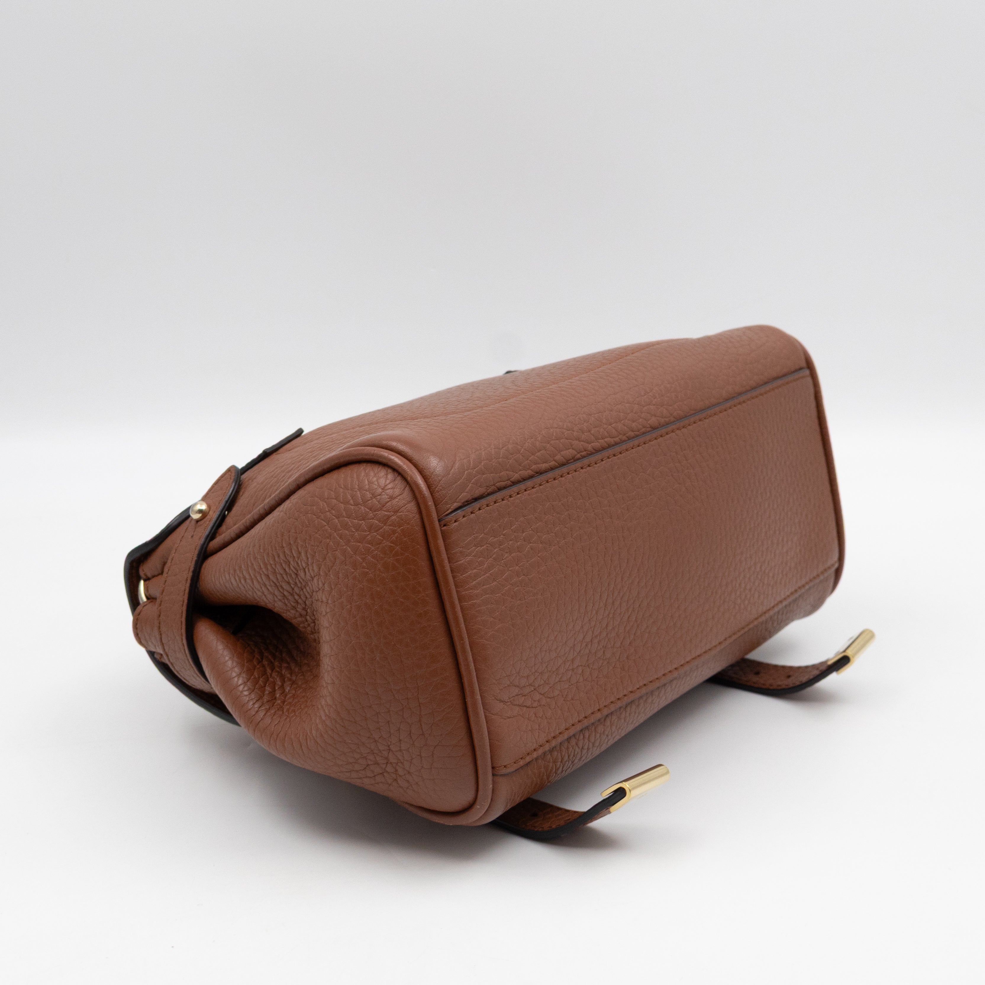 Mini Alexa Chestnut Heavy Grained Leather