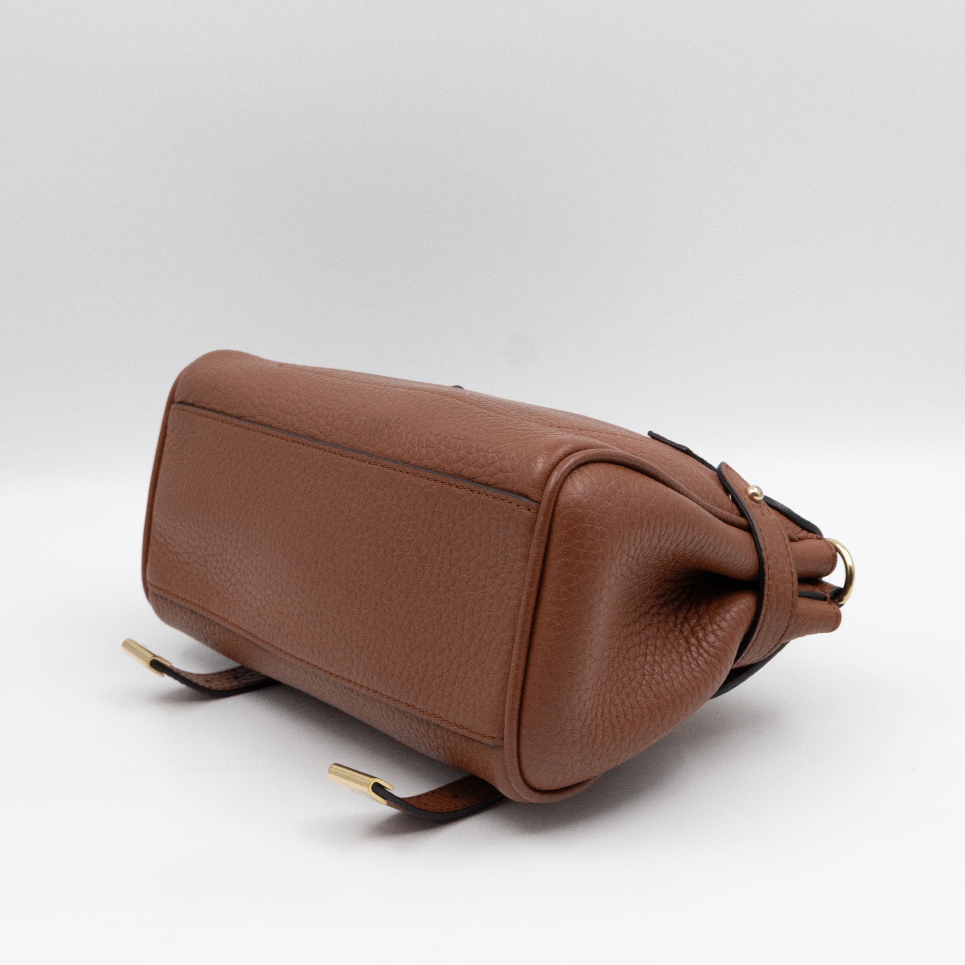 Mini Alexa Chestnut Heavy Grained Leather