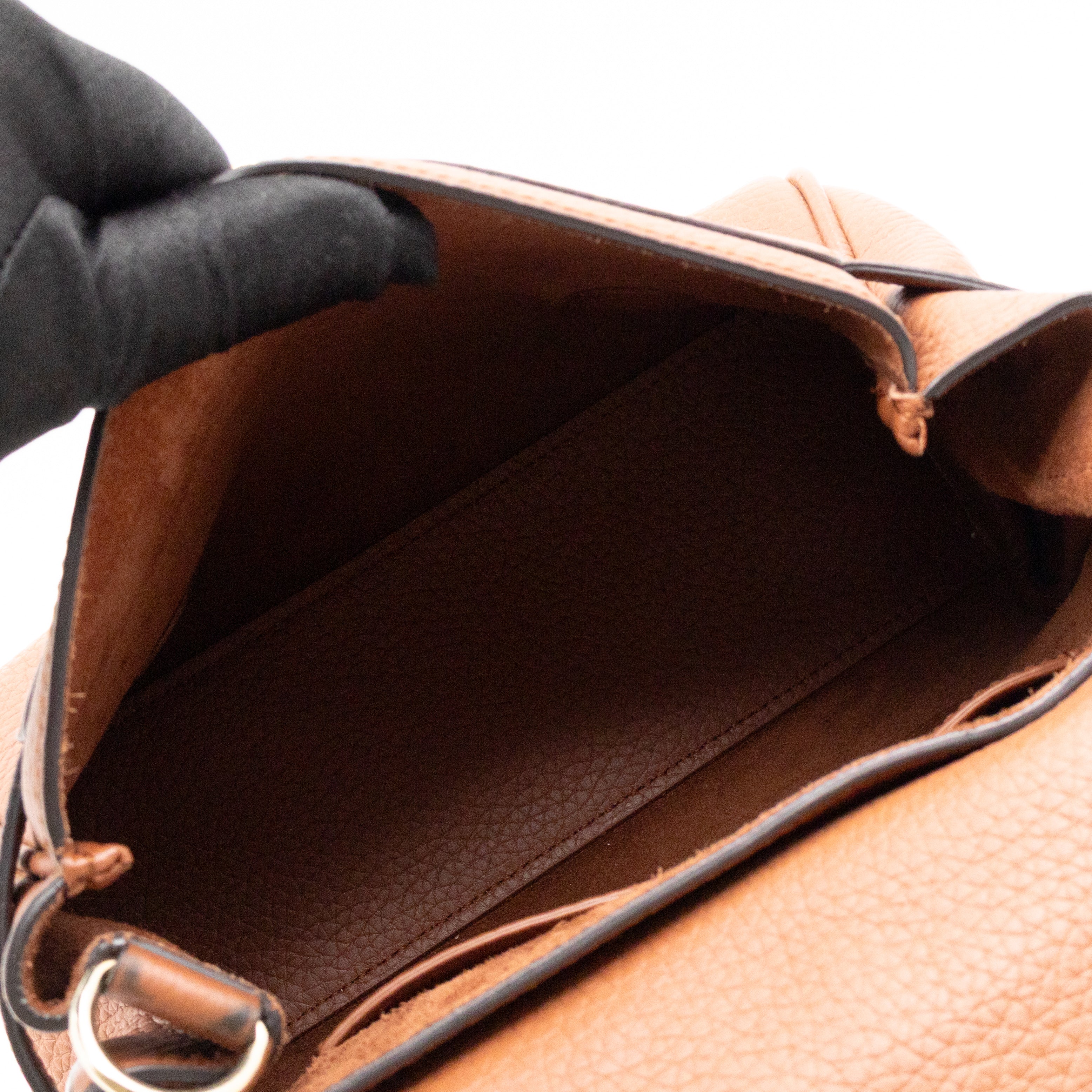 Mini Alexa Chestnut Heavy Grained Leather
