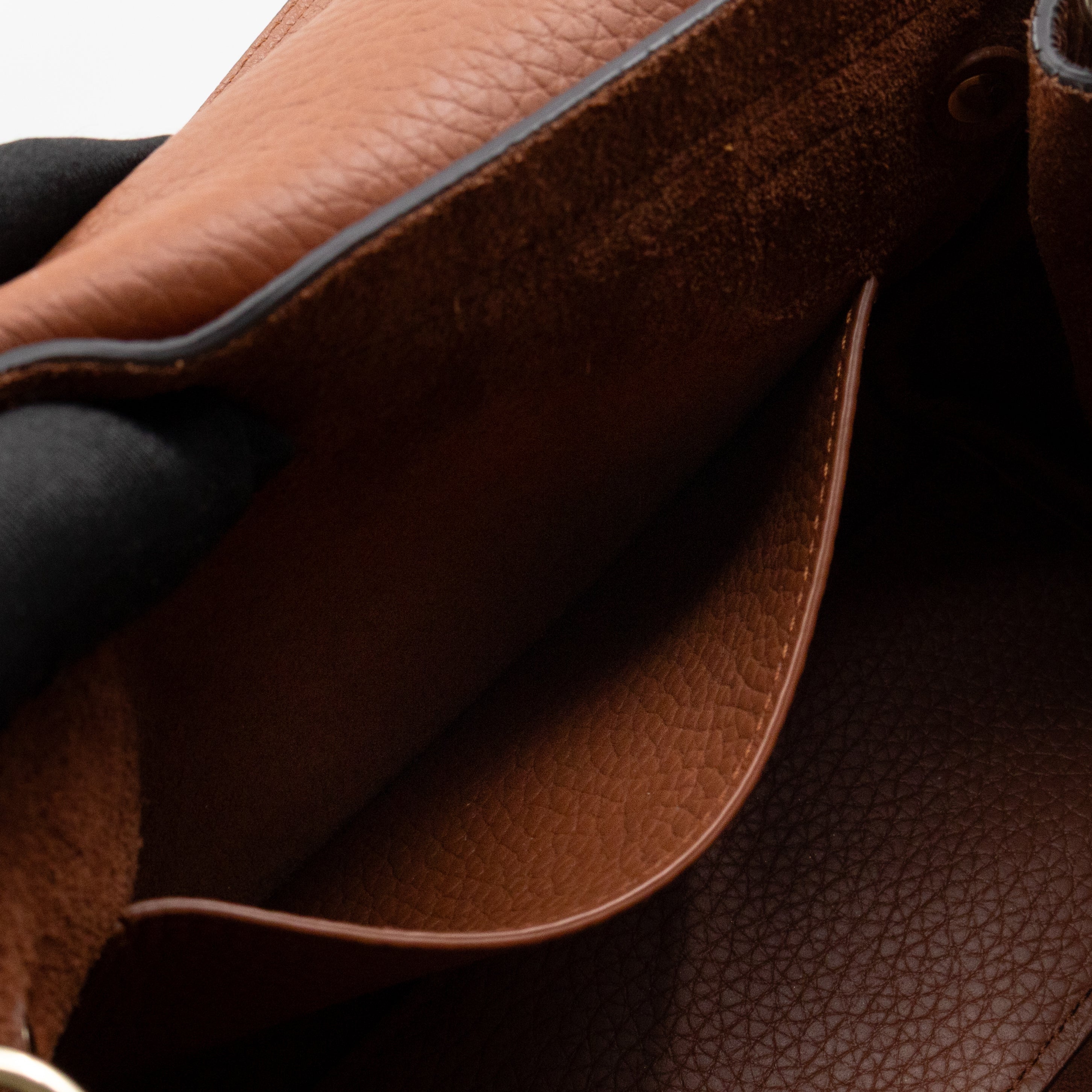 Mini Alexa Chestnut Heavy Grained Leather