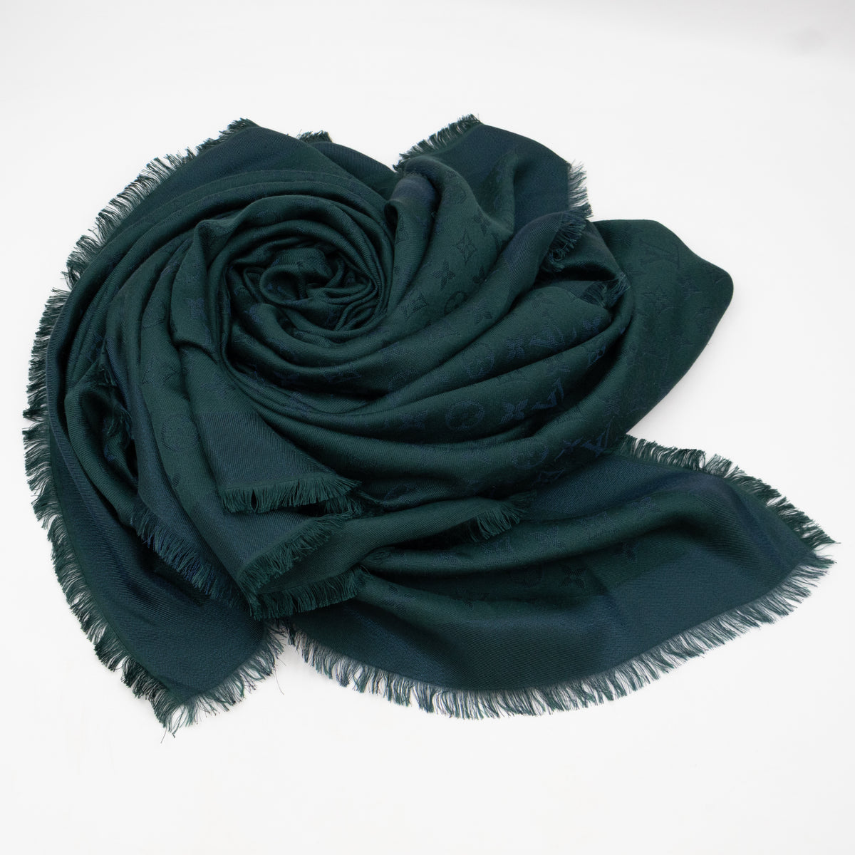 Monogram Shine Shawl Green