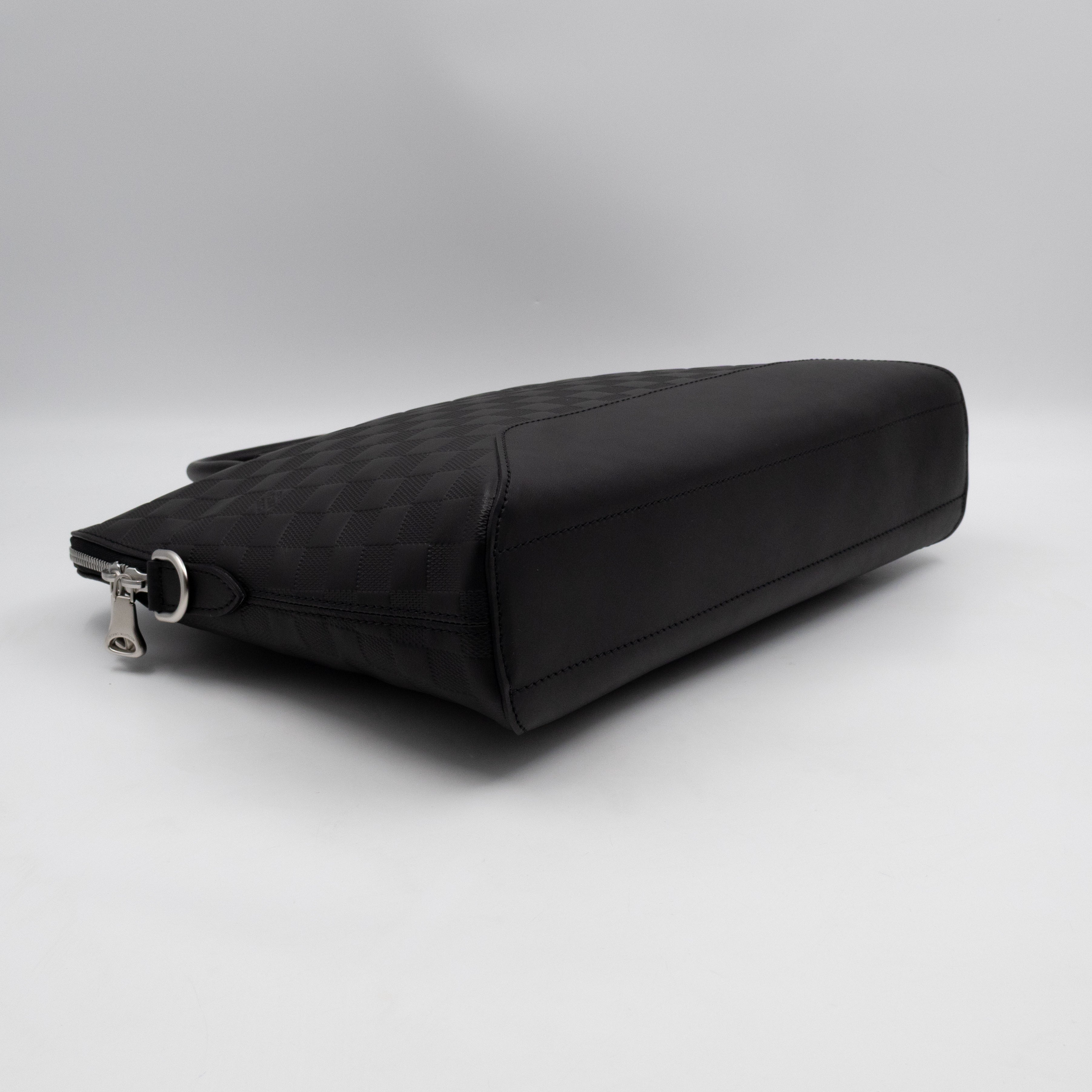 Avenue Soft Briefcase Black Damier Infini Leather