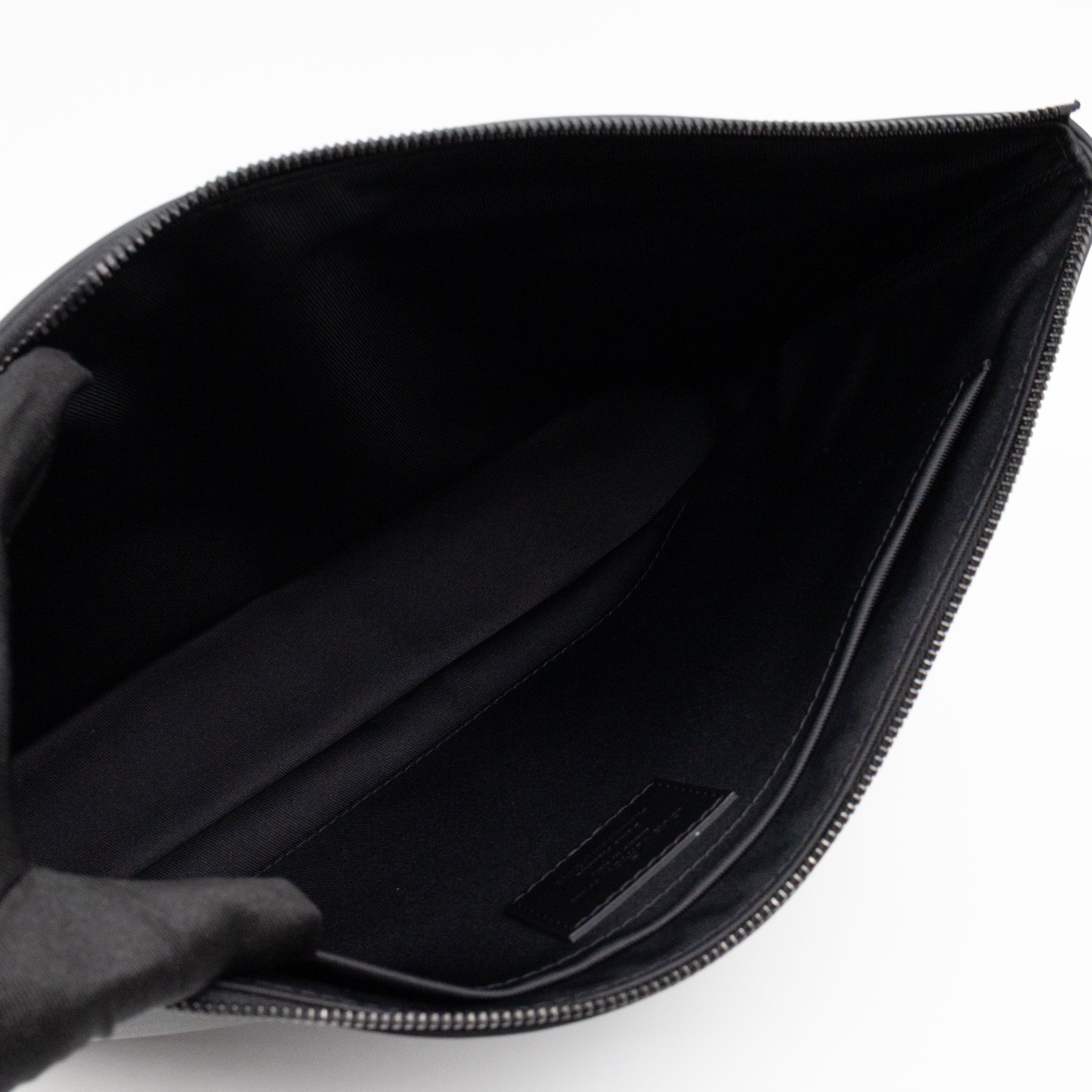 Pochette Cosmos Black Infinity Leather