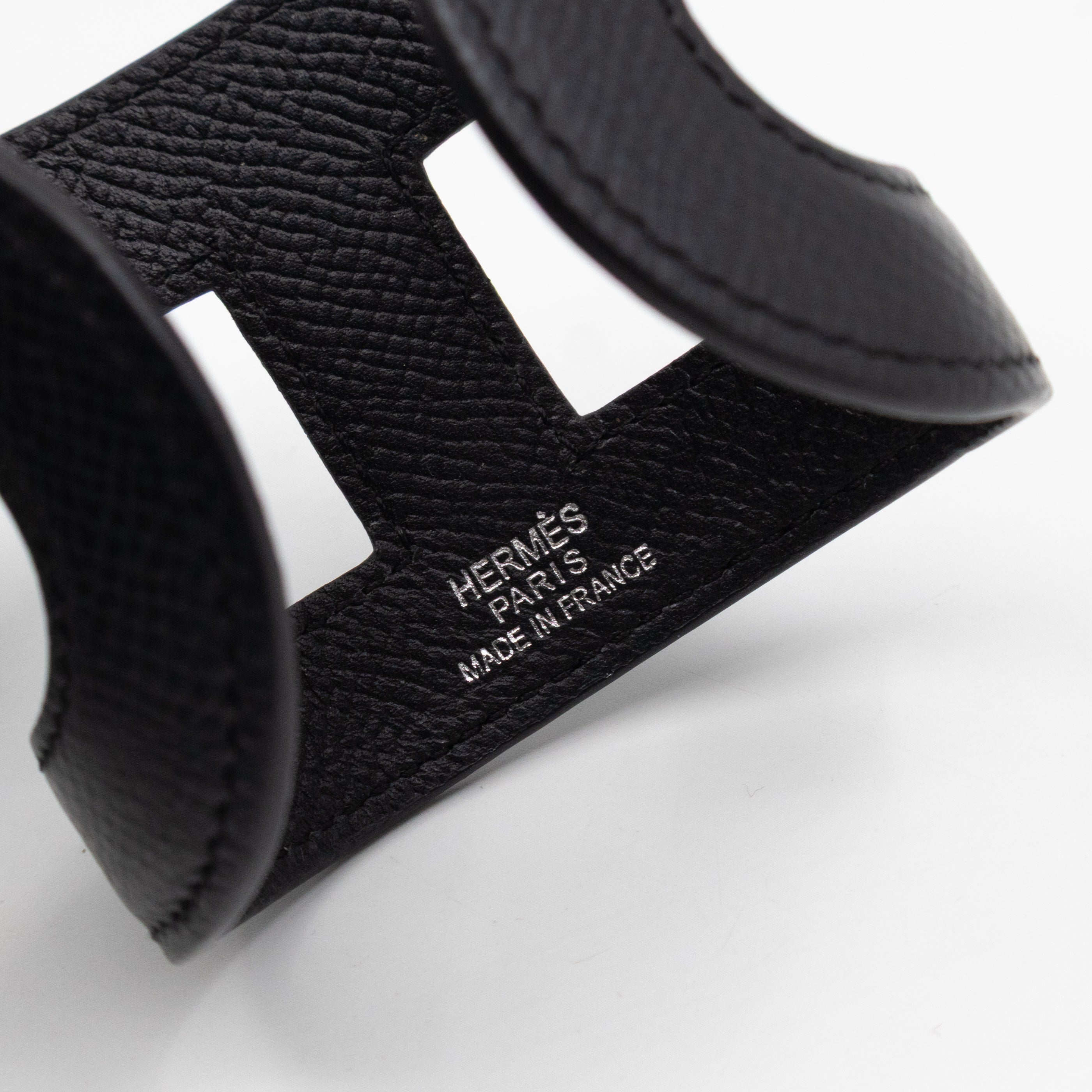 Ano Cuff Bracelet Black Leather