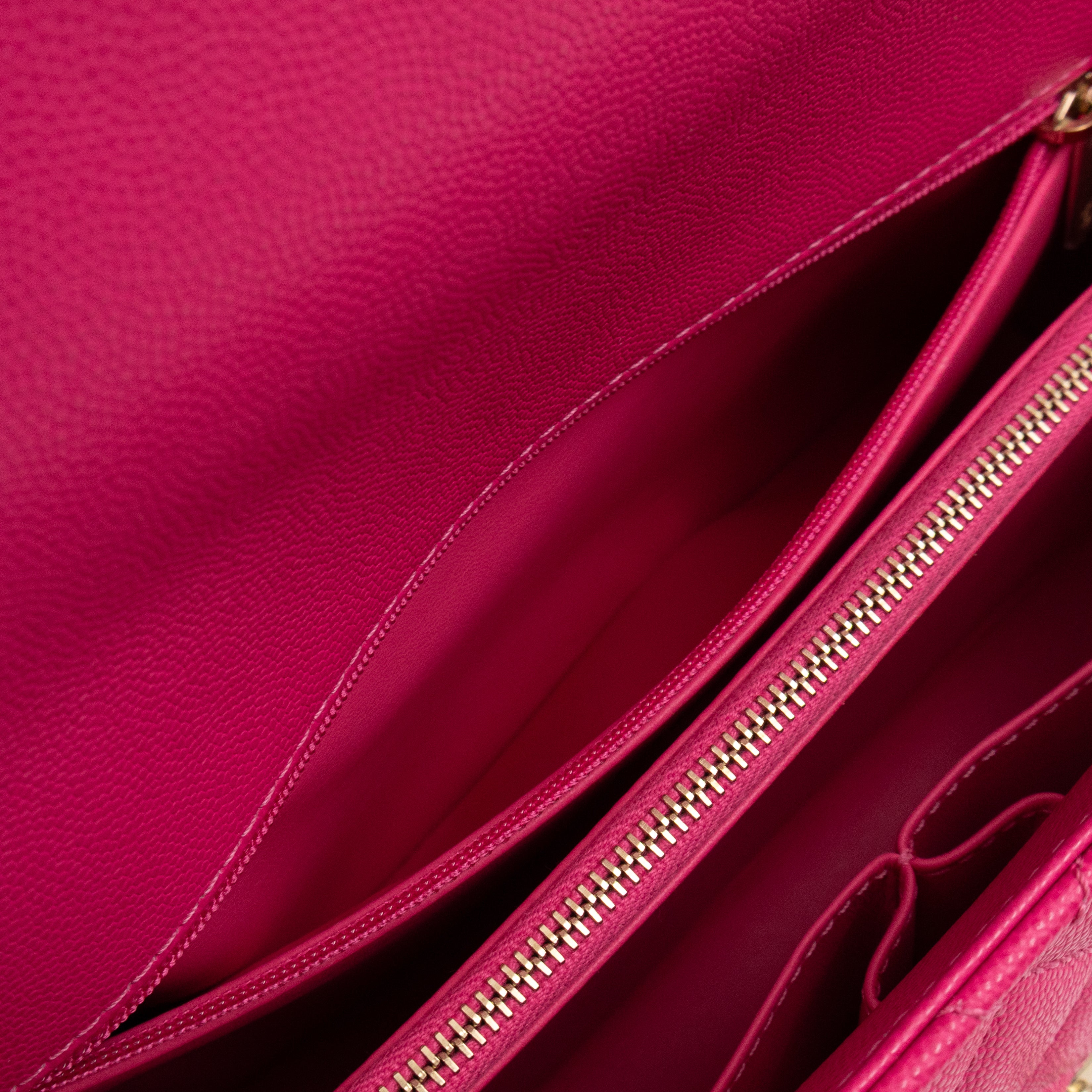 Coco Handle Pink Caviar Leather