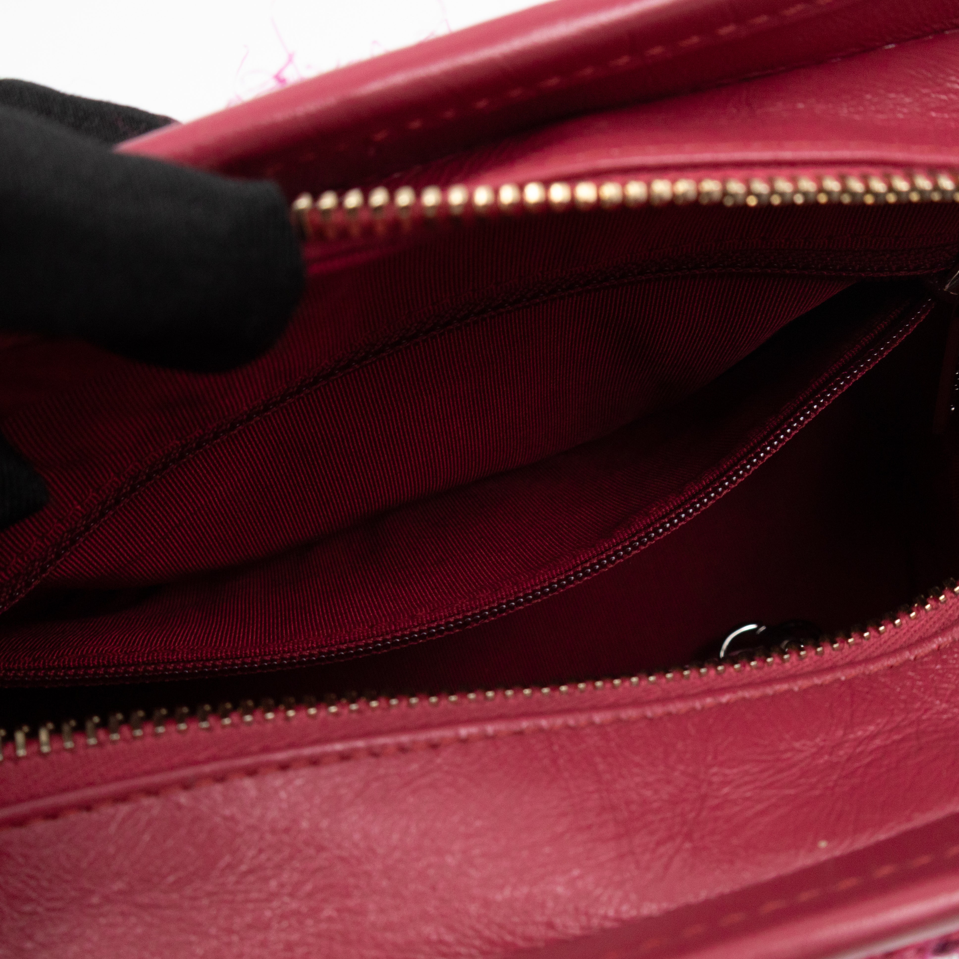 Gabrielle Hobo Small Pink Tweed & Leather