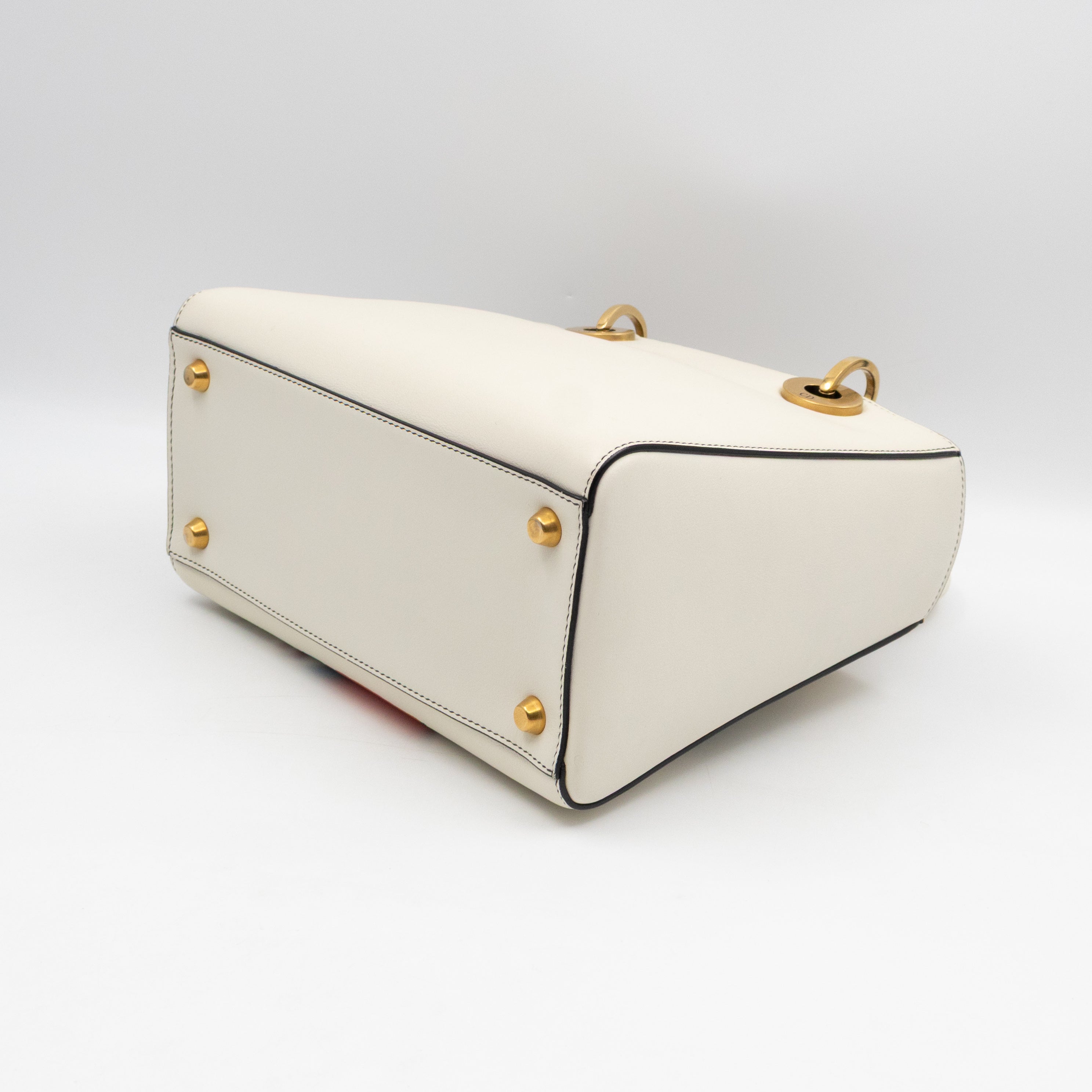 Lady Dior Medium Niki de Saint Phalle Off White Leather