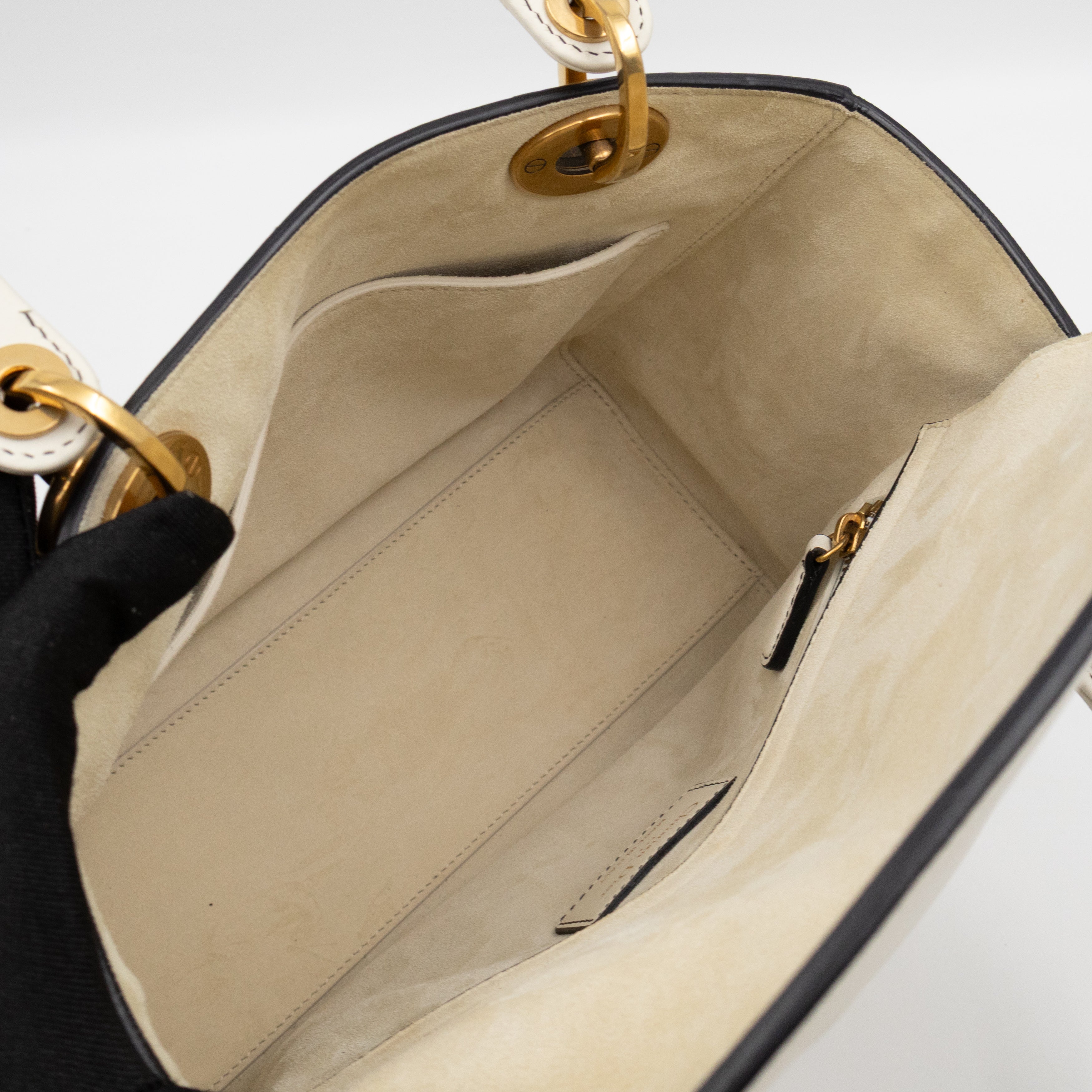 Lady Dior Medium Niki de Saint Phalle Off White Leather