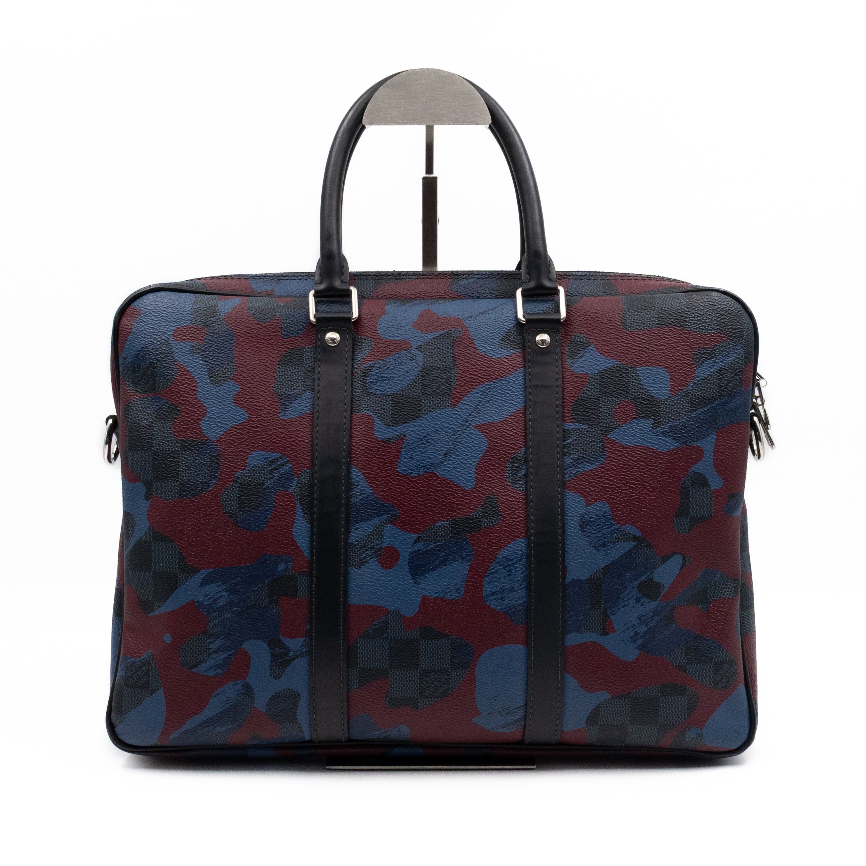 Porte Documents Voyage PM Briefcase Damier Cobalt Camouflage