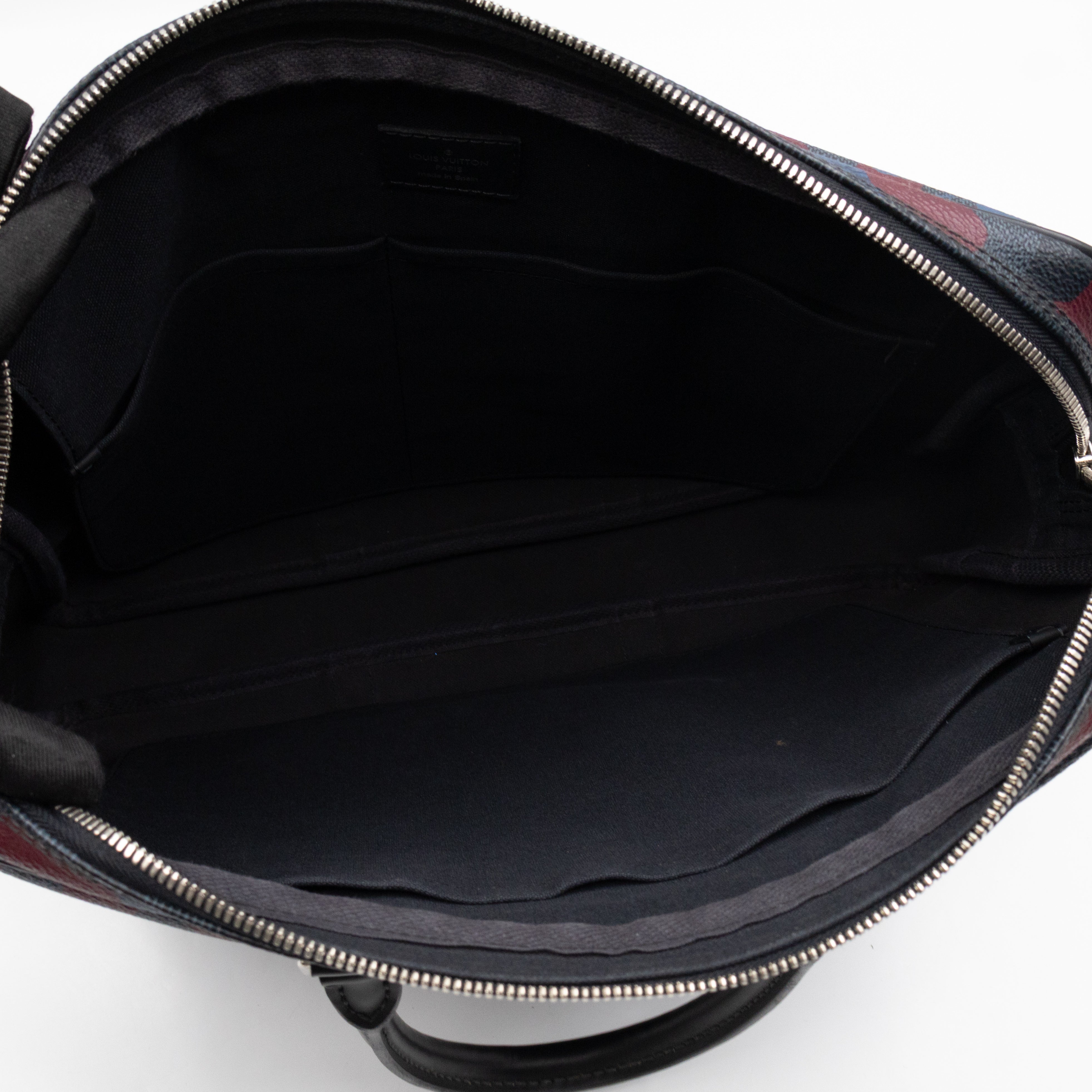 Porte Documents Voyage PM Briefcase Damier Cobalt Camouflage