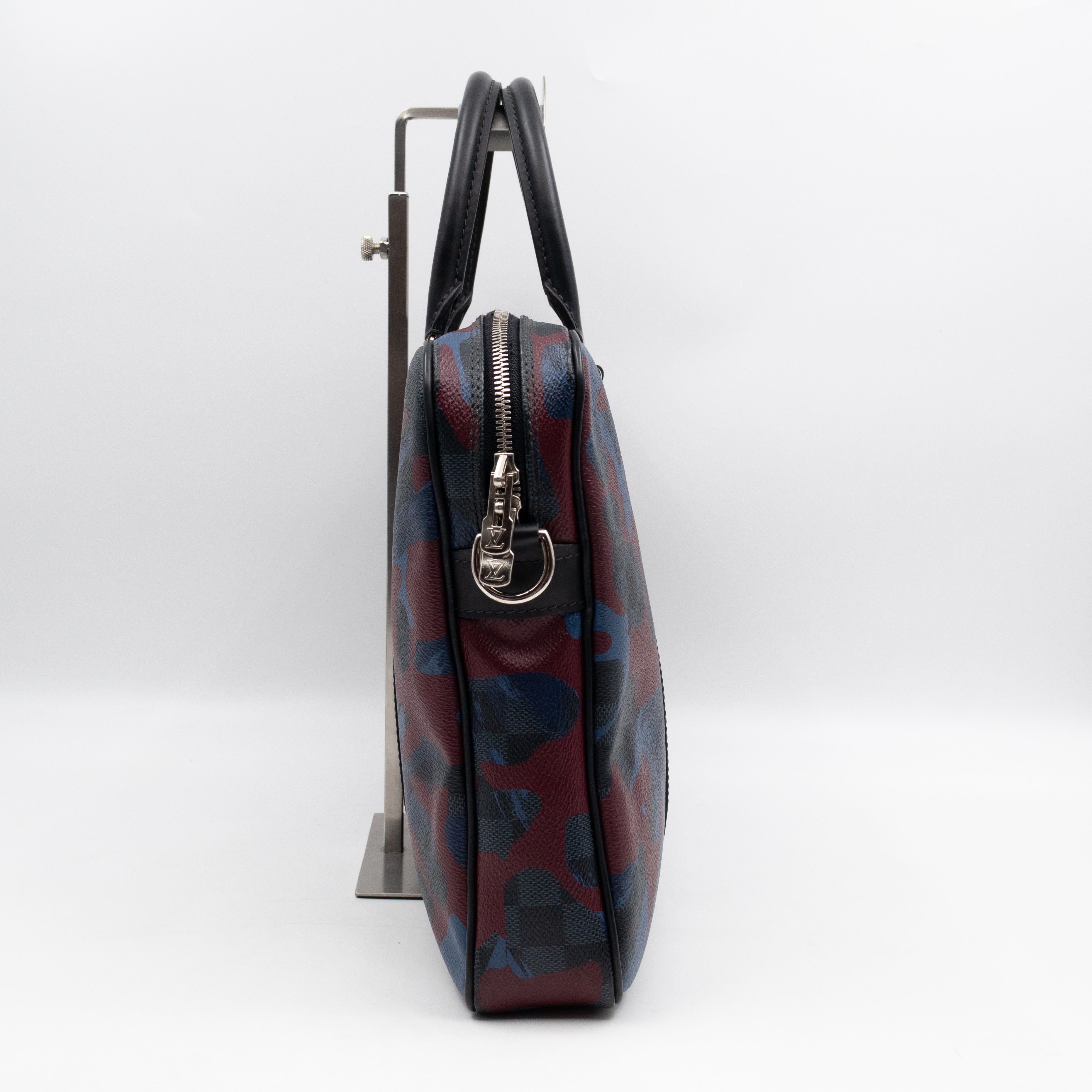 Porte Documents Voyage PM Briefcase Damier Cobalt Camouflage