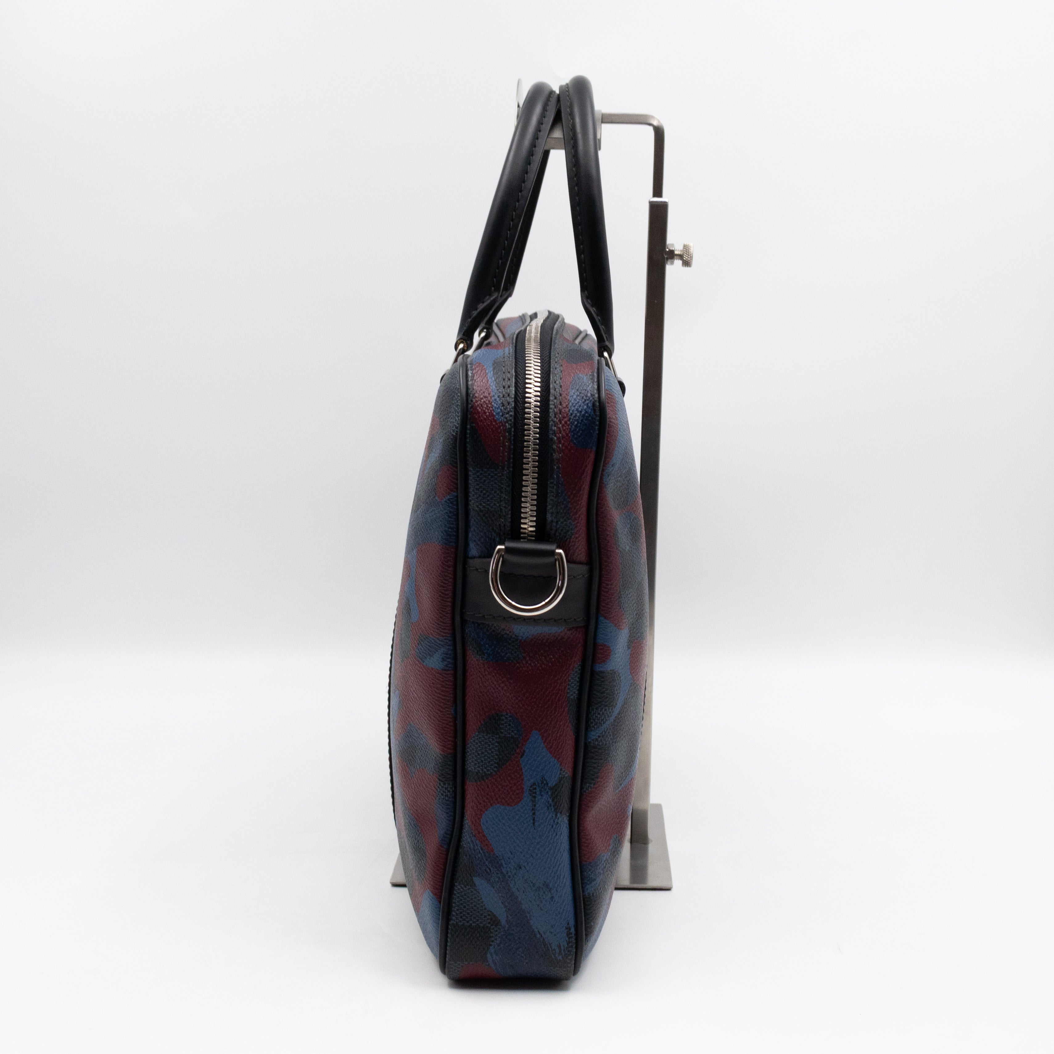 Porte Documents Voyage PM Briefcase Damier Cobalt Camouflage