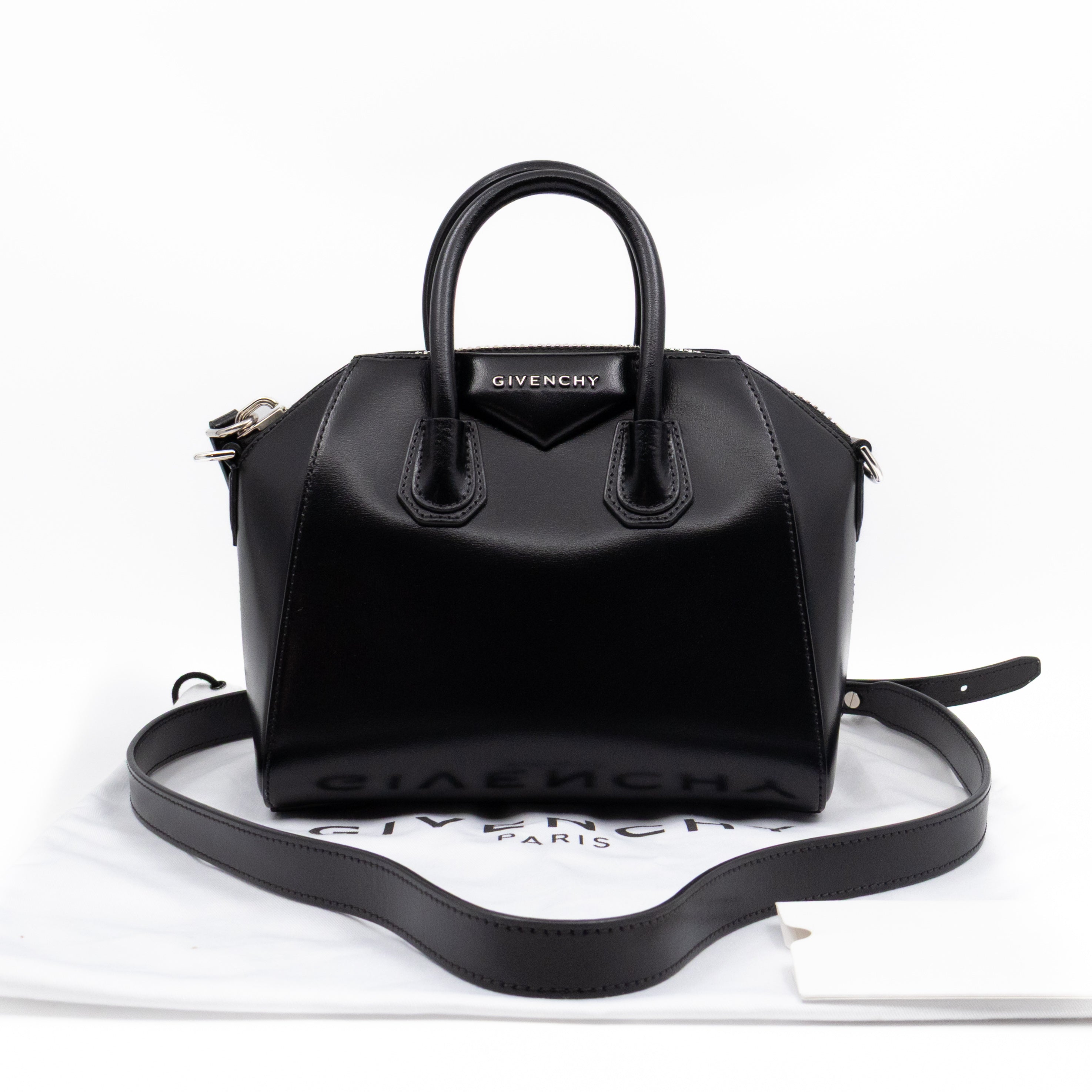 Antigona Mini Black Leather