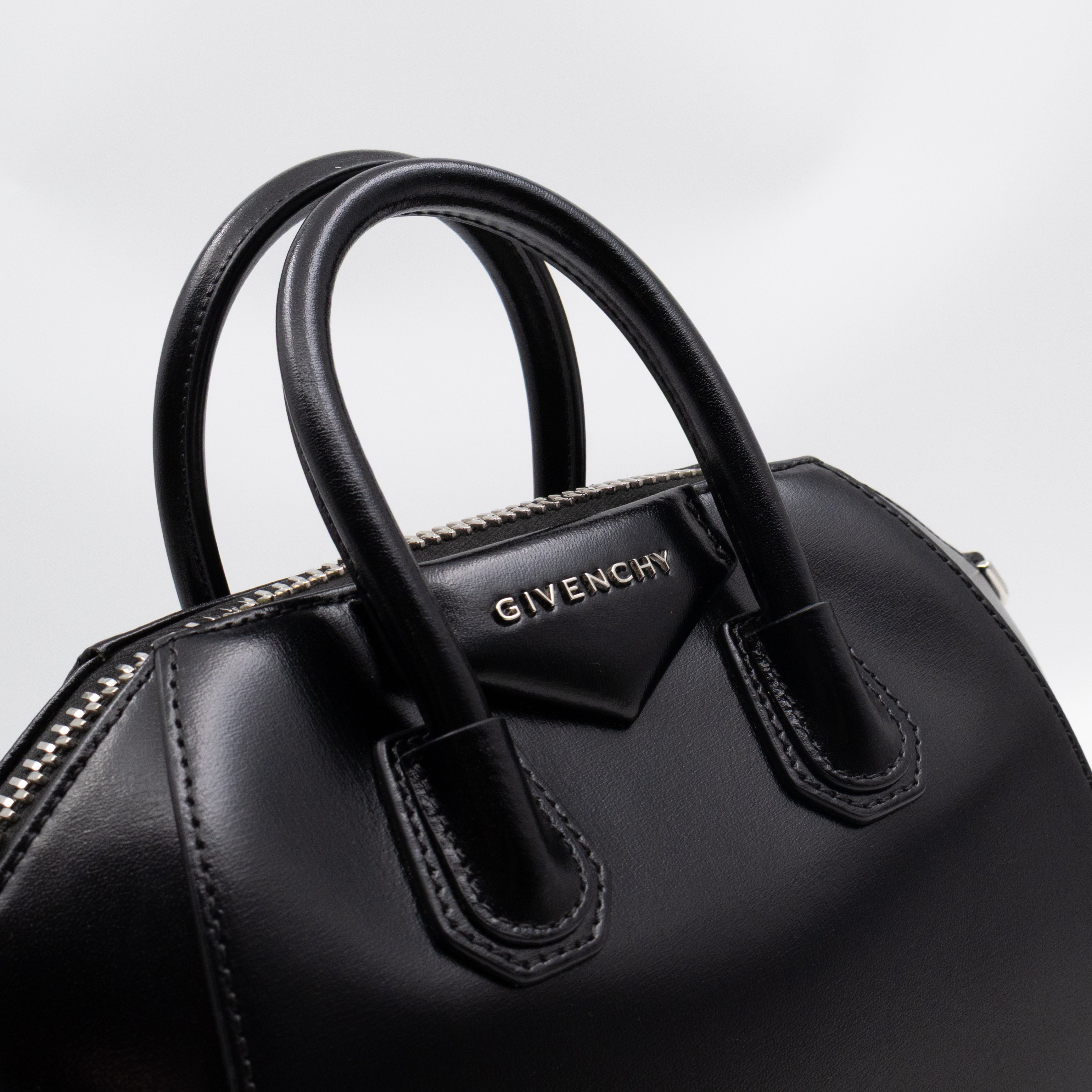 Antigona Mini Black Leather