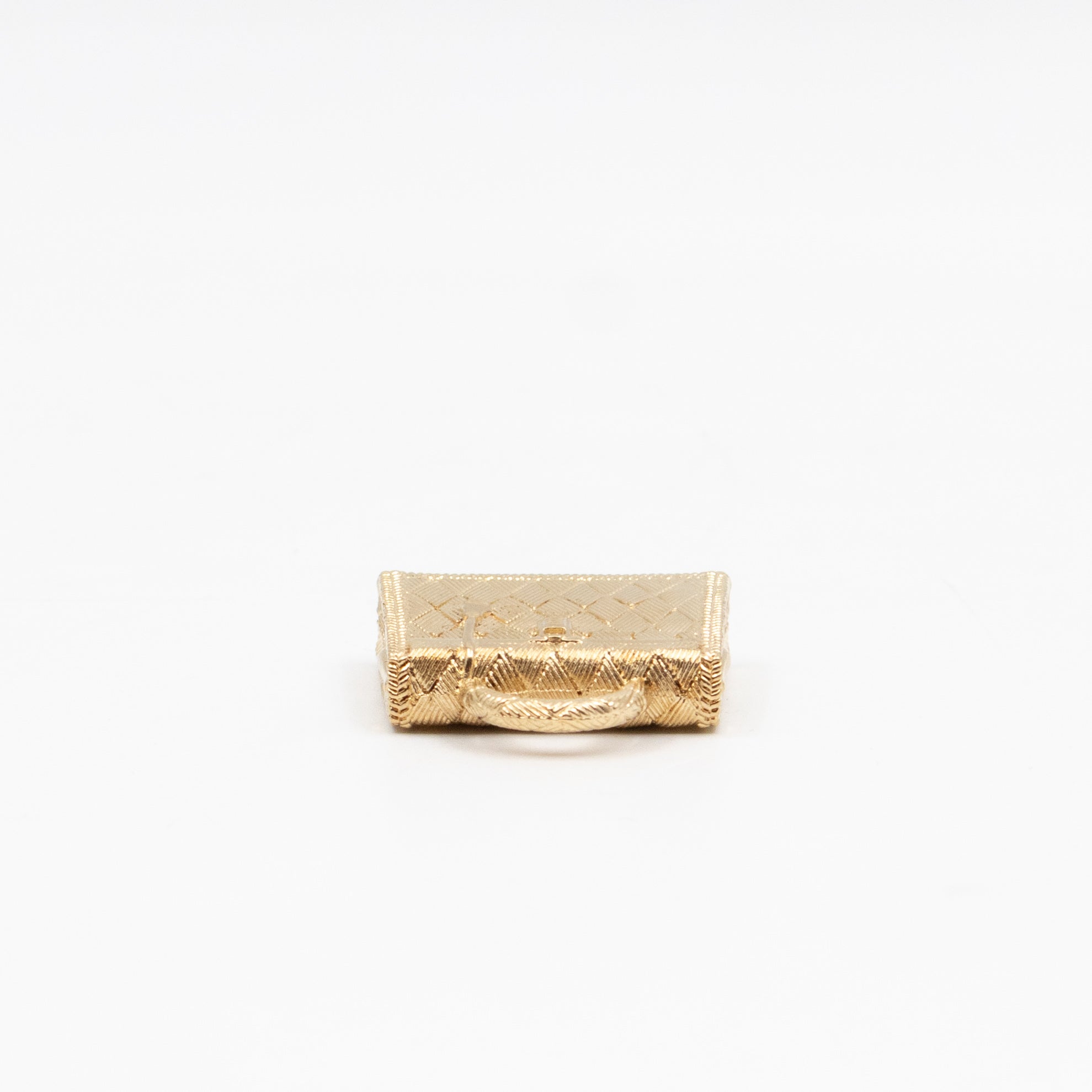 Curiosite Kelly Bag Charm Pendant Permabrass Plated Gold