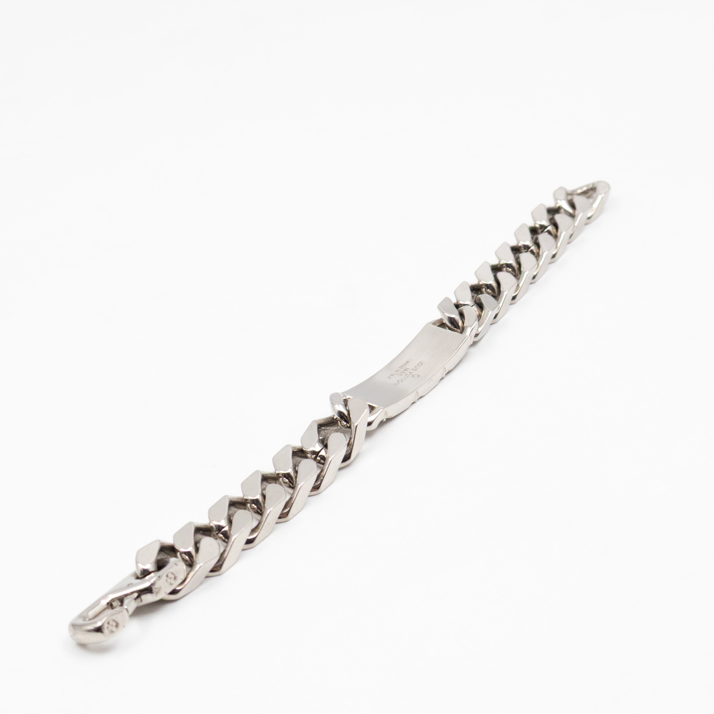 Monogram Chain Bracelet M Silver