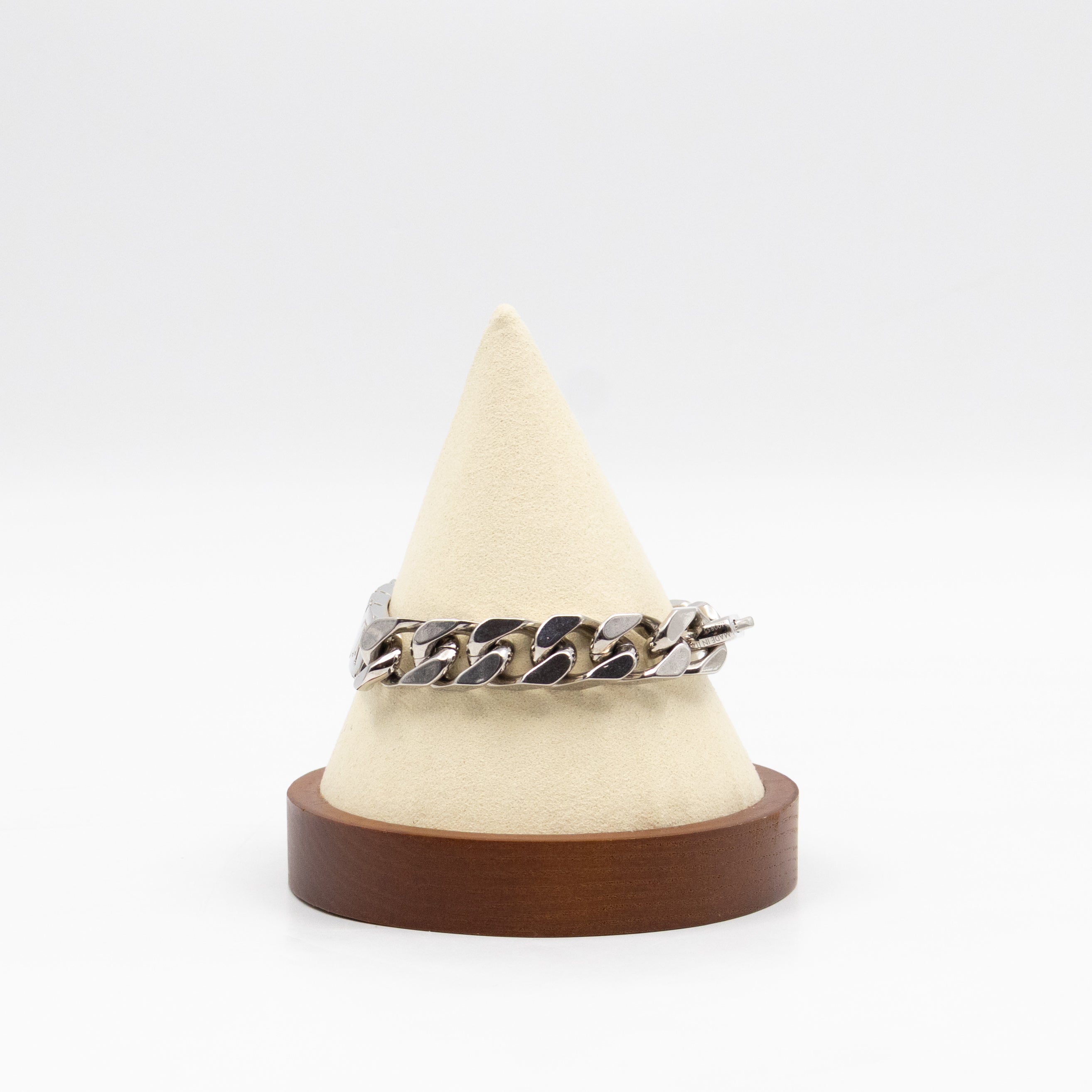 Monogram Chain Bracelet M Silver