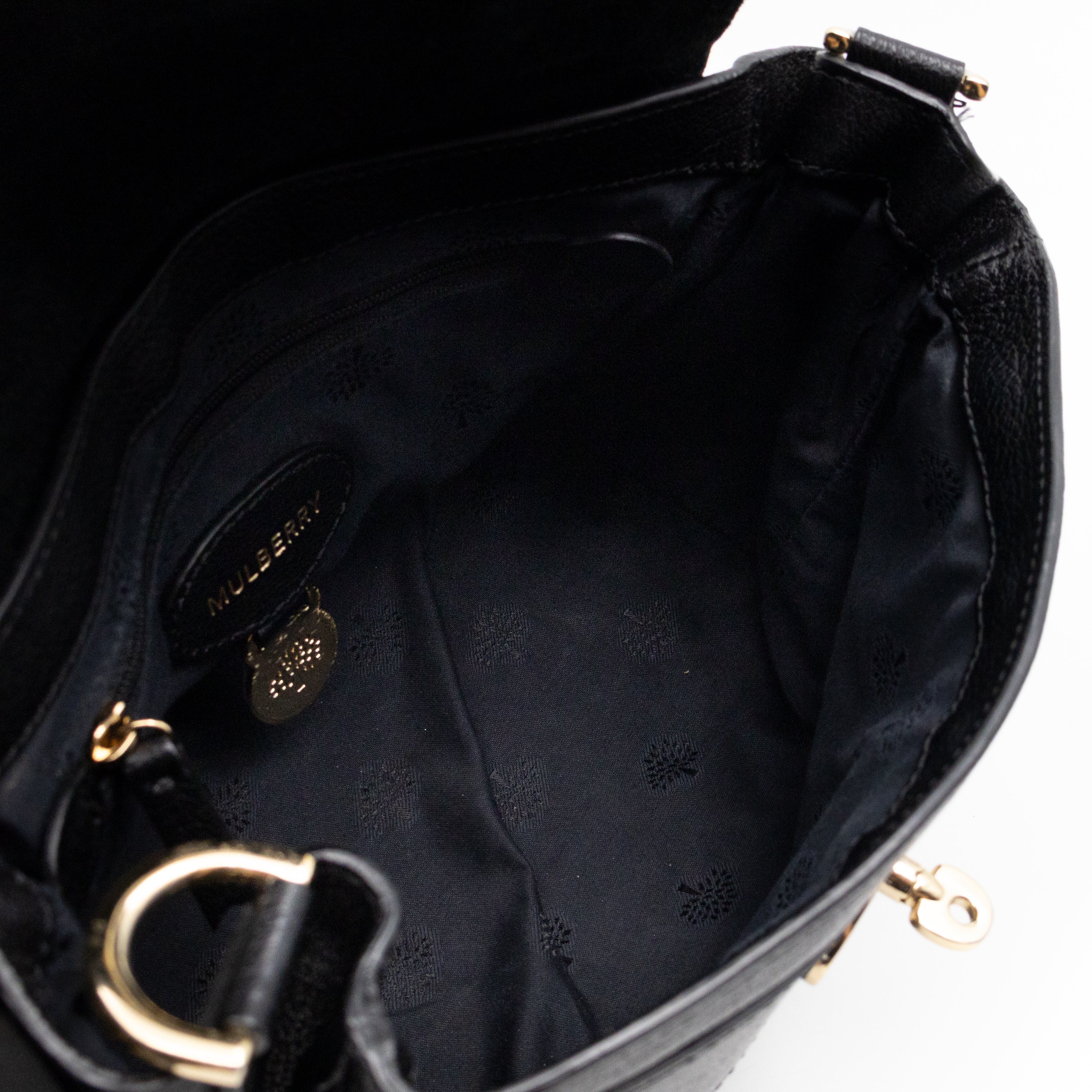 Mini Alexa Black Goatskin Leather