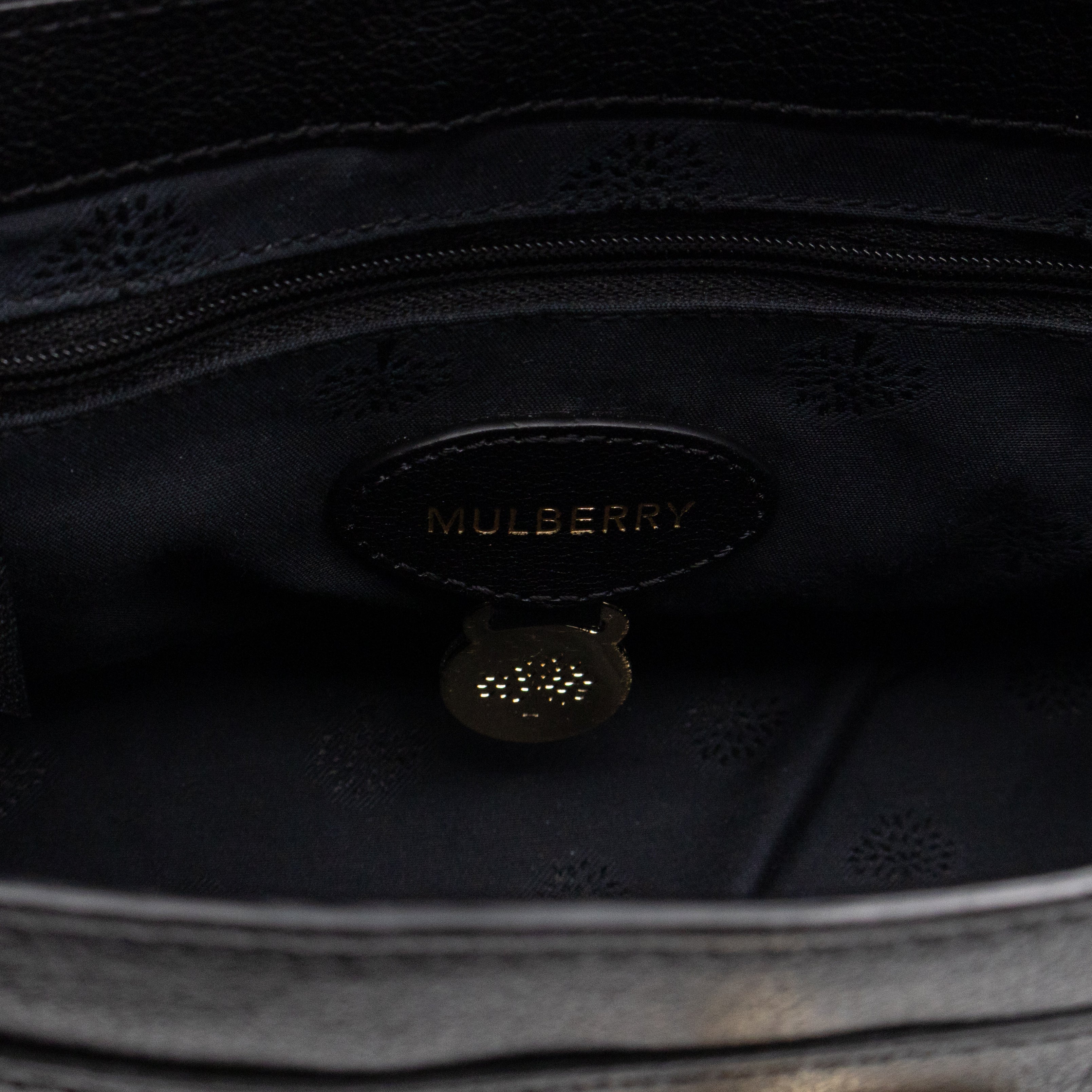 Mini Alexa Black Goatskin Leather