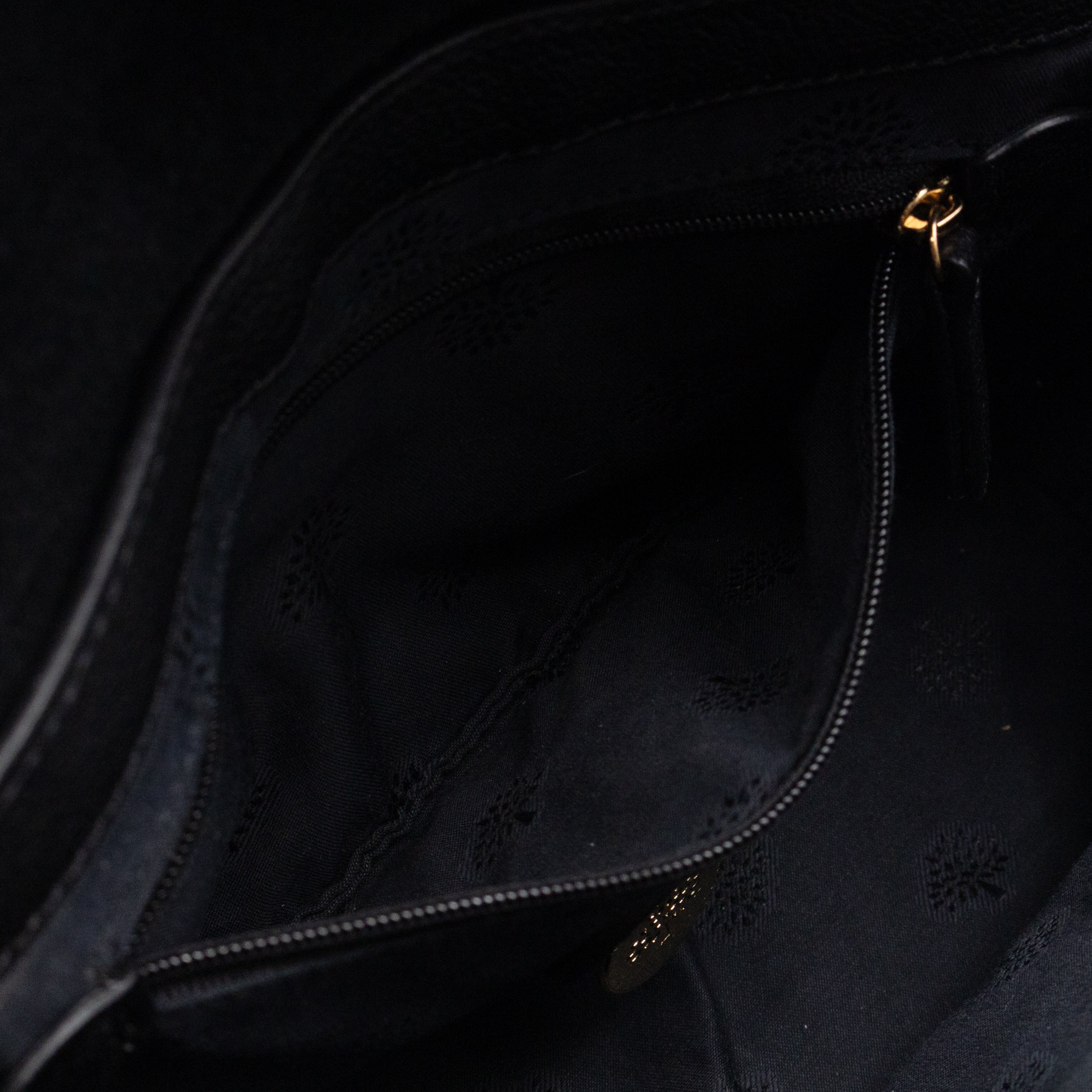 Mini Alexa Black Goatskin Leather