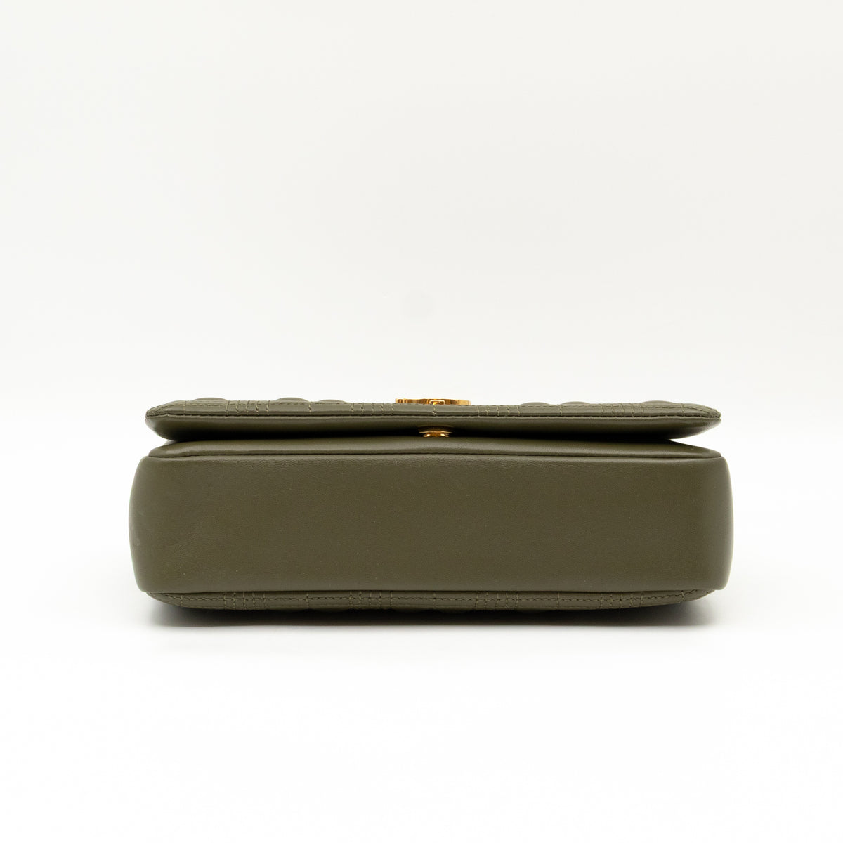 Small Lola Crossbody Bag Green Quilted Leather