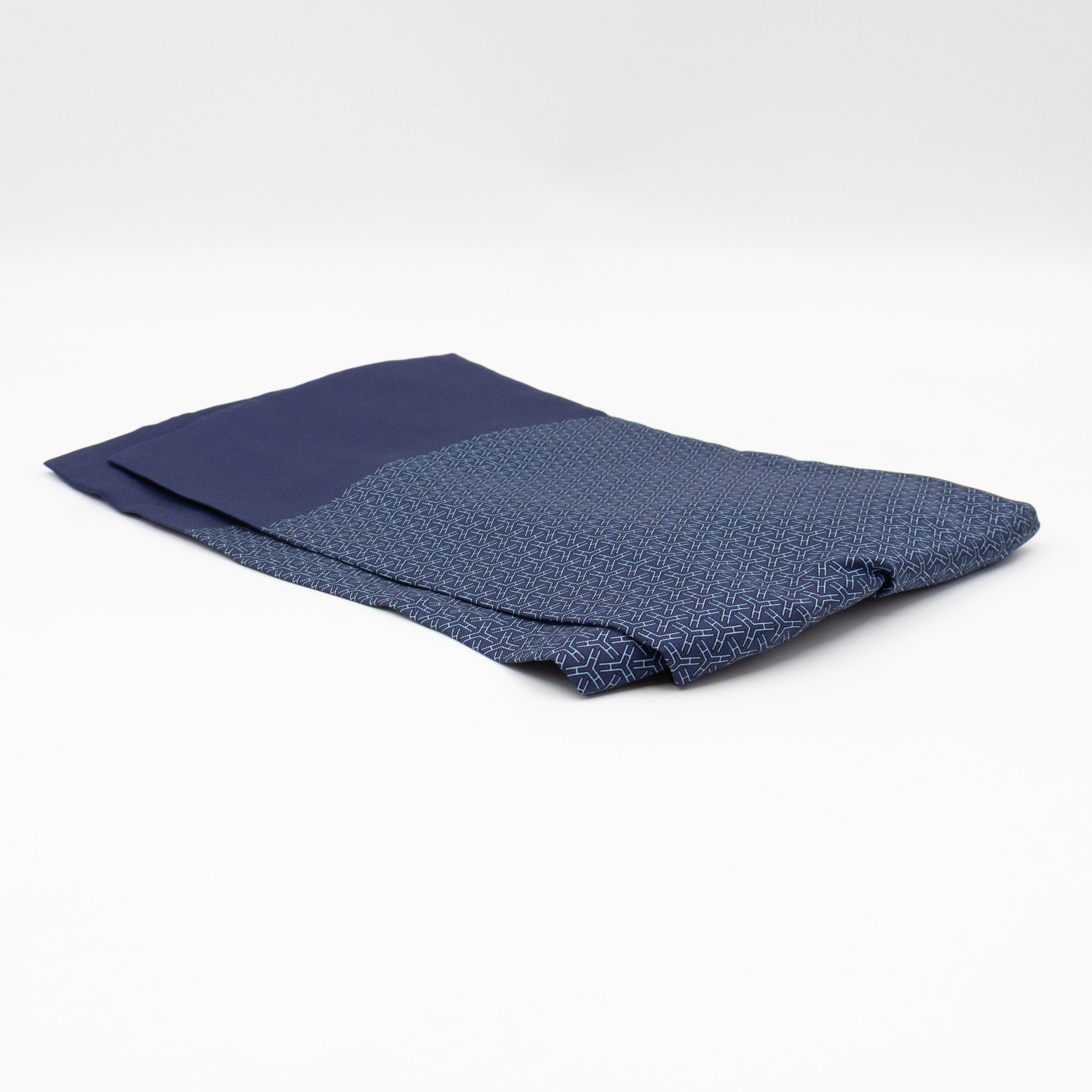 Ascot Silk Scarf Navy